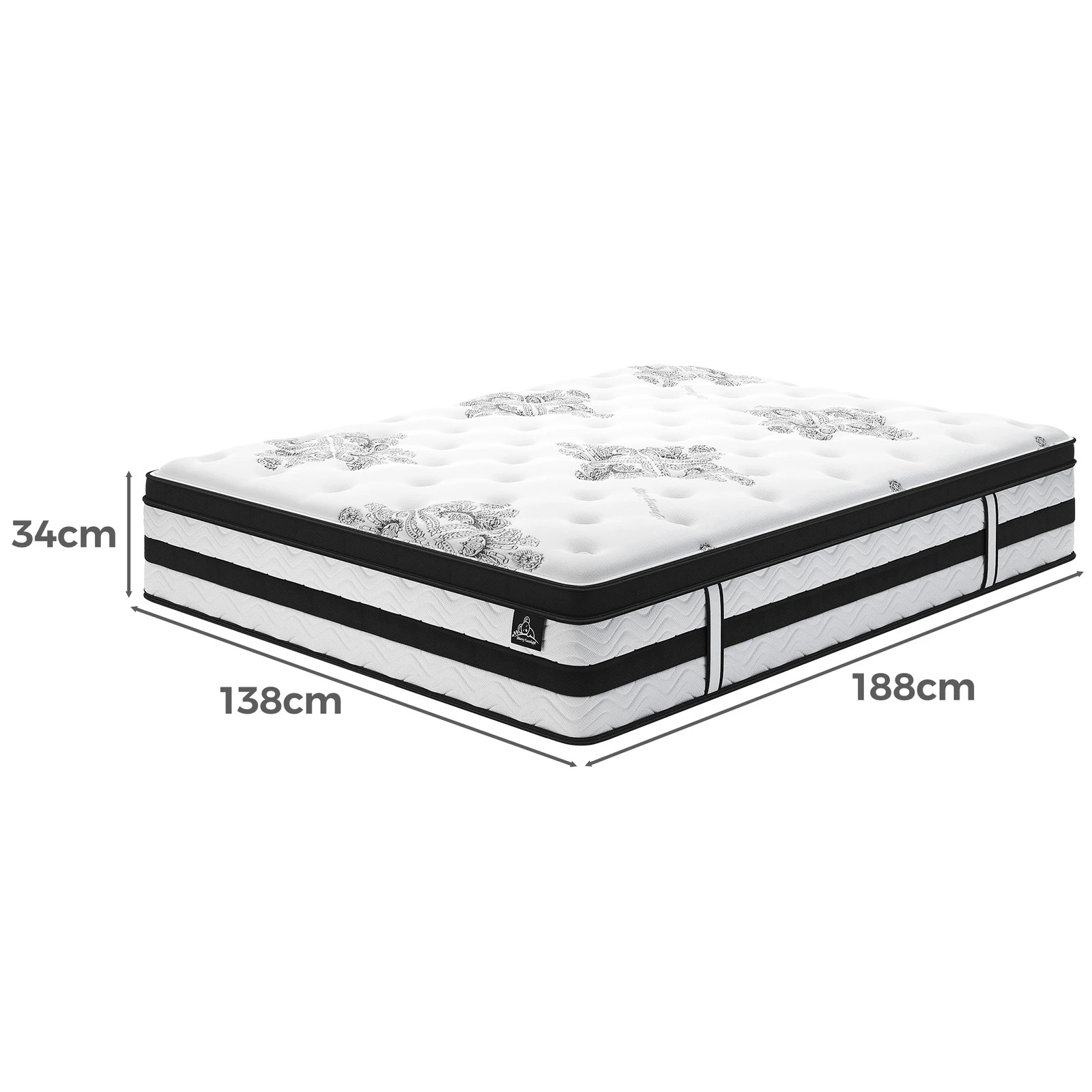 7 Starry Eucalypt Mattress Pocket Spring Latex Euro Top 34cm 5 zone - Double Bed, 7 of 10