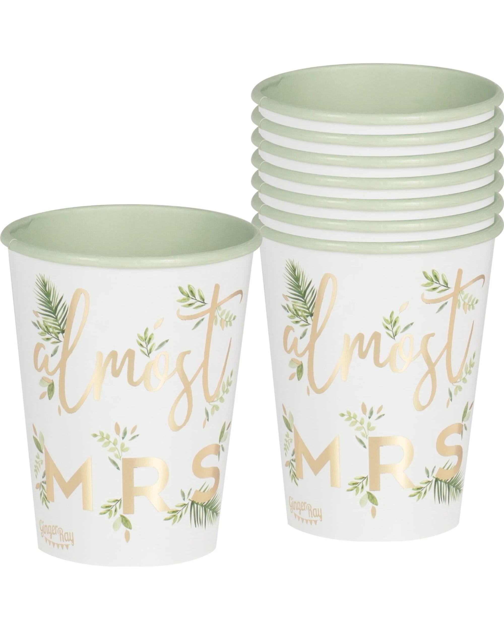 1 Ginger Ray Botanical Hen Party Paper Cups Pack of 8 - Multi, 1 of 1
