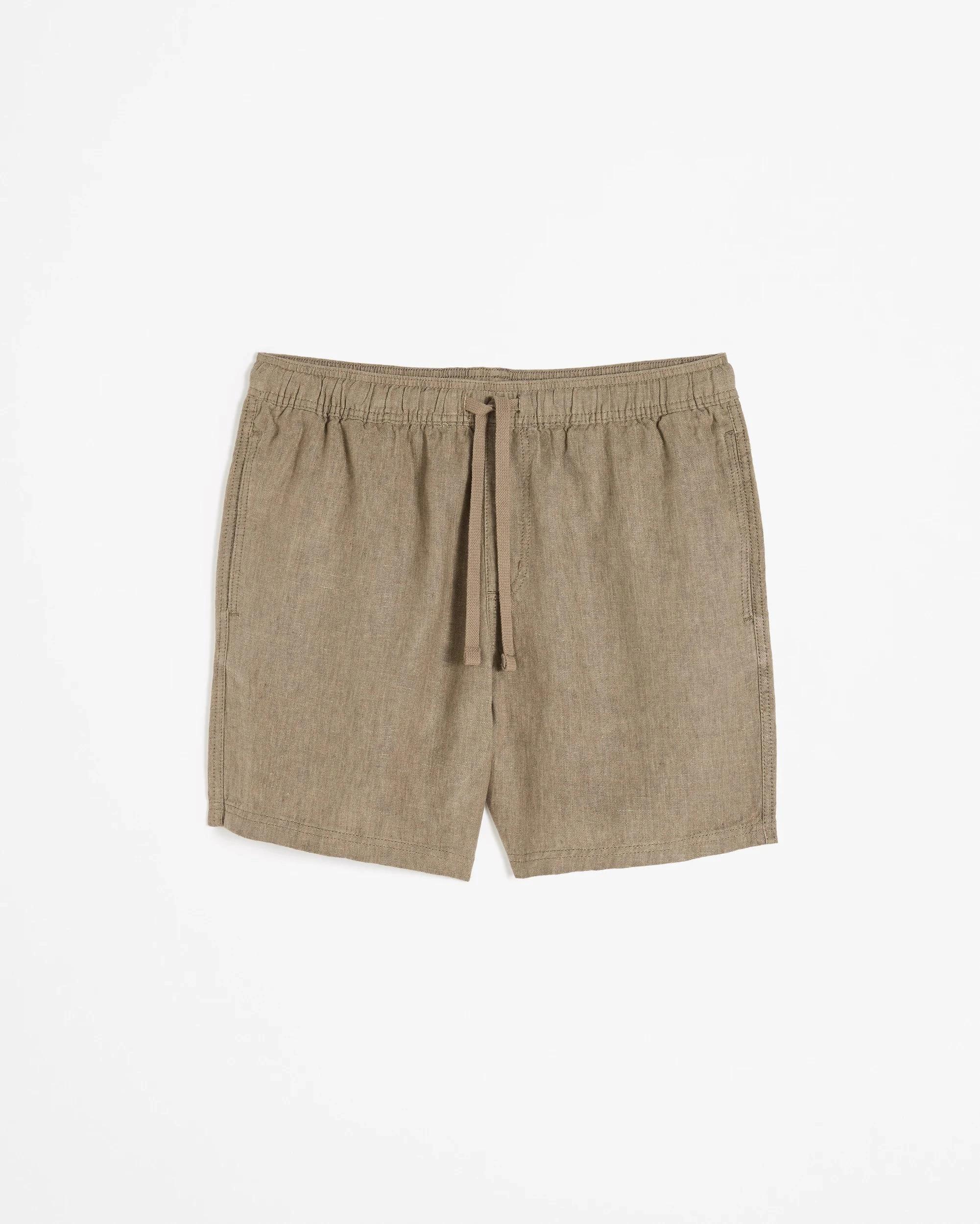 6 Target European Linen Shorts MUSHROOM, 6 of 6
