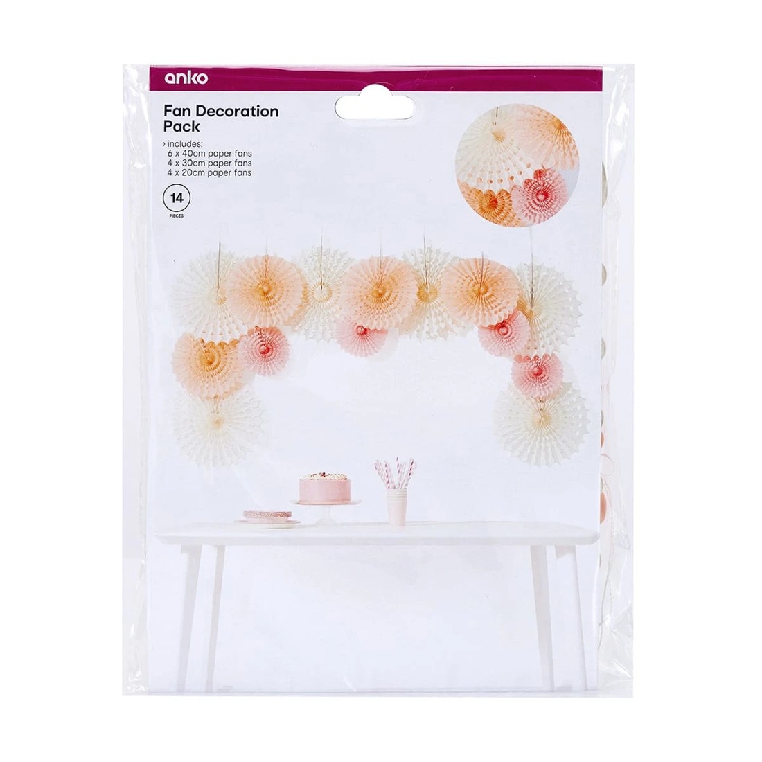 10 14 Piece Fan Decoration Pack, 10 of 10