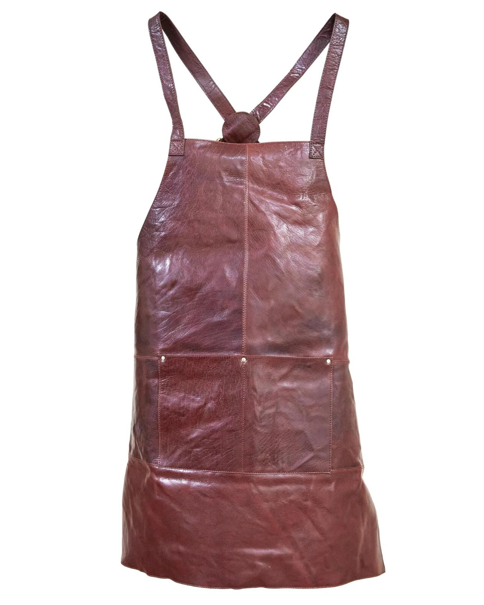4 Pierre Cardin Professional Leather Apron Butcher Woodwork Hairdressing Barber Chef - Chestnut, 4 of 10