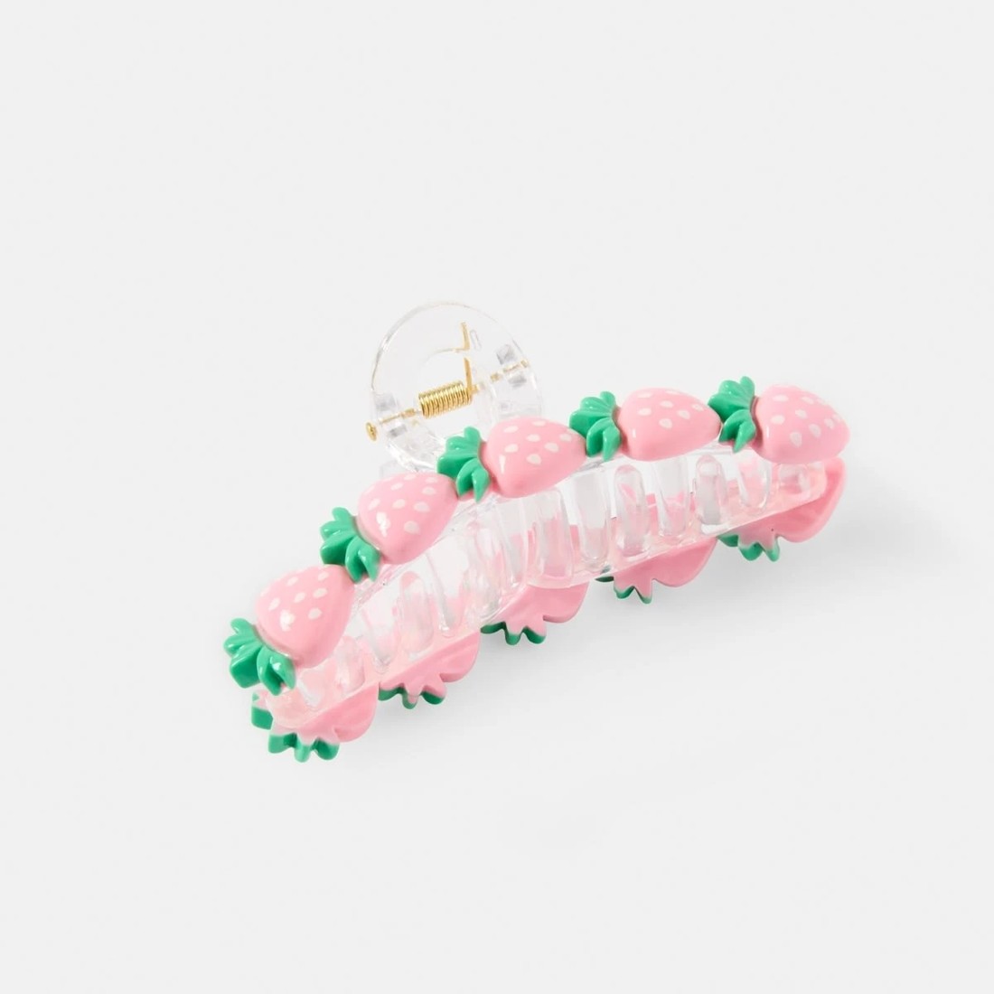 3 Pink Strawberry Claw Hair Clip, 3 of 4