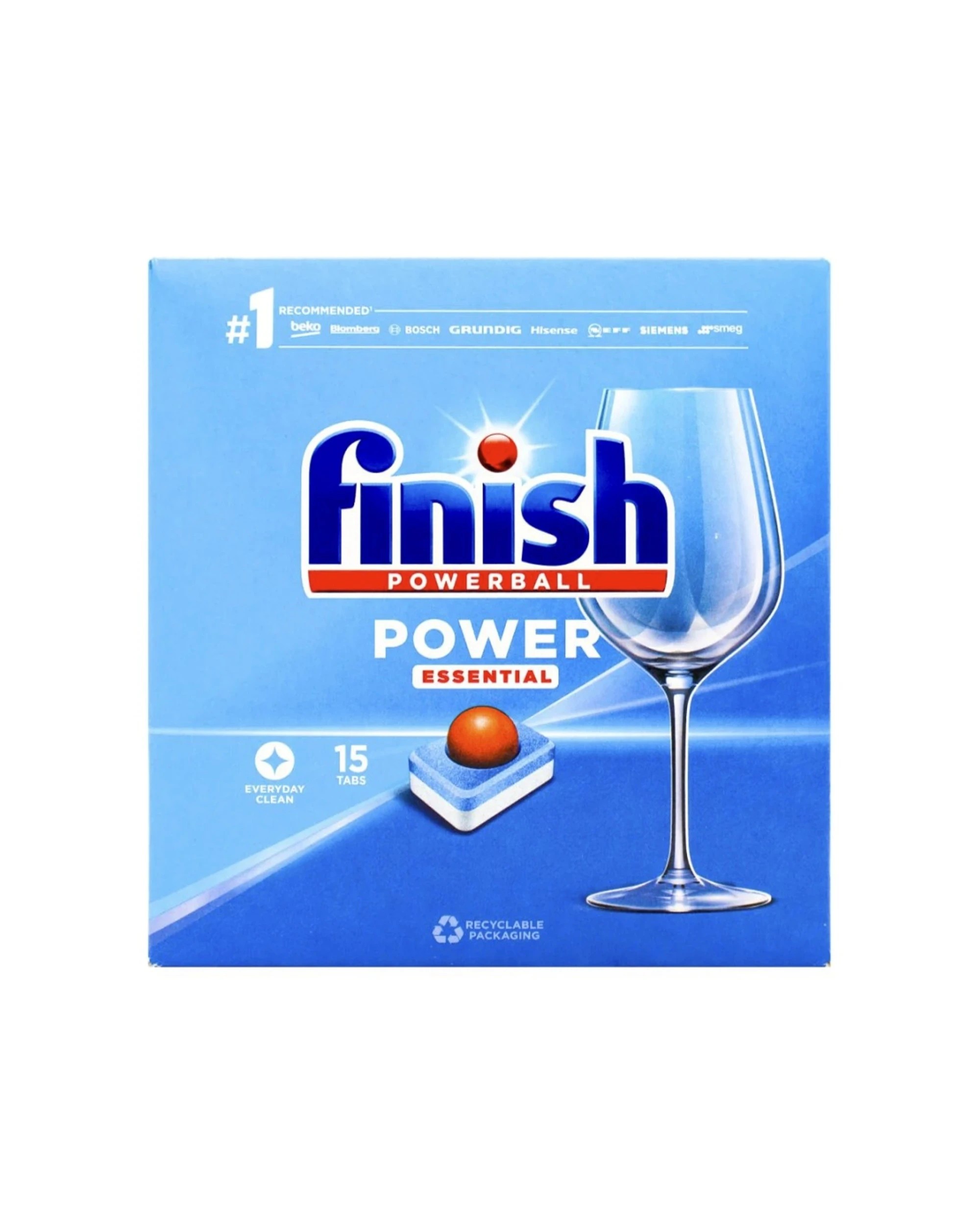3 Finish Powerball Power Essential Dish Washing Tablets 15pc Pack Lemon Fragrance, 3 of 3