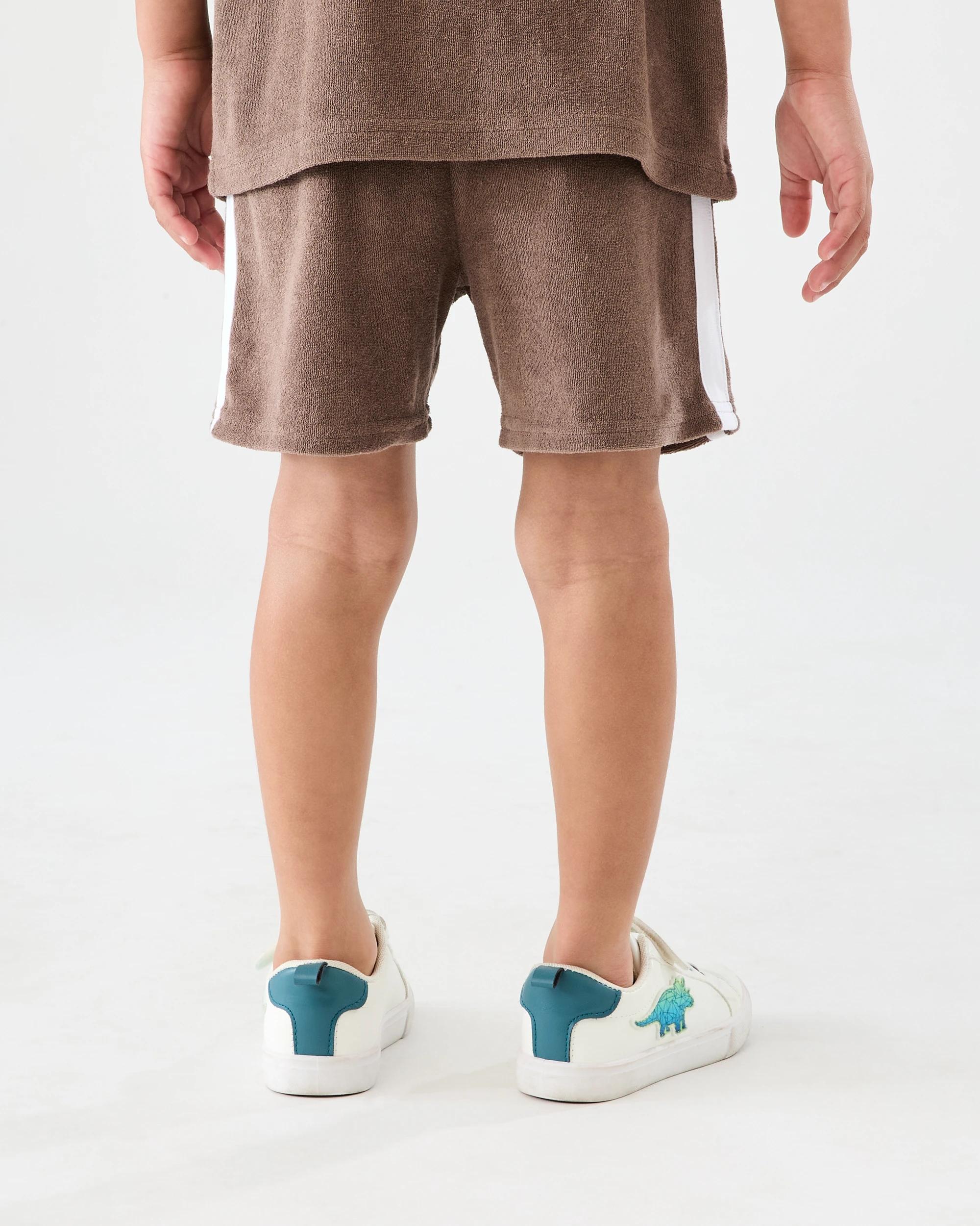 2 Terry Toweling Shorts Mlky Brwn, 2 of 6