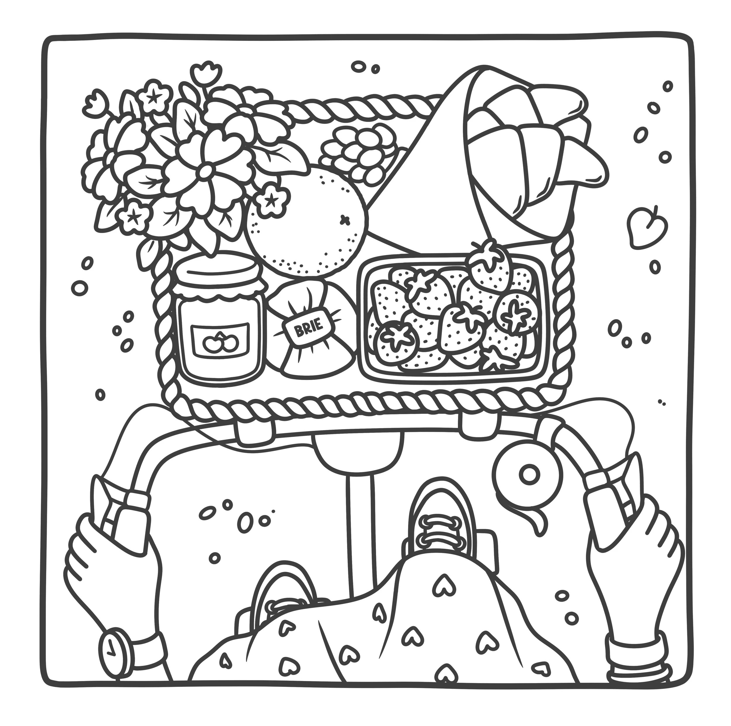 2 Cosy Girlhood Cute POV-Style Colouring Book by Amelia Green - Book, 2 of 4