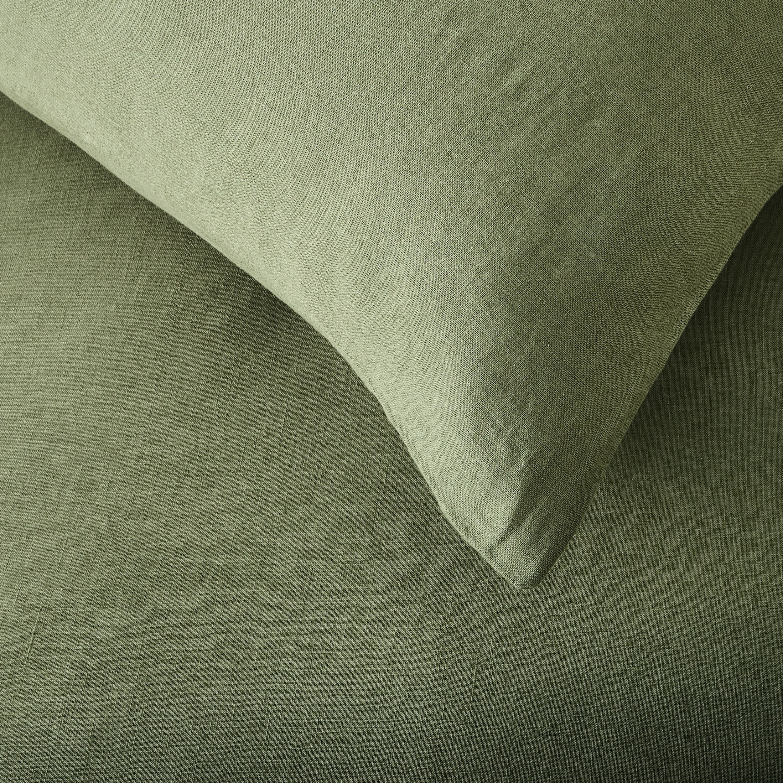 3 Kayden Cotton Linen Quilt Cover Set - King Bed, Forest, 3 of 7