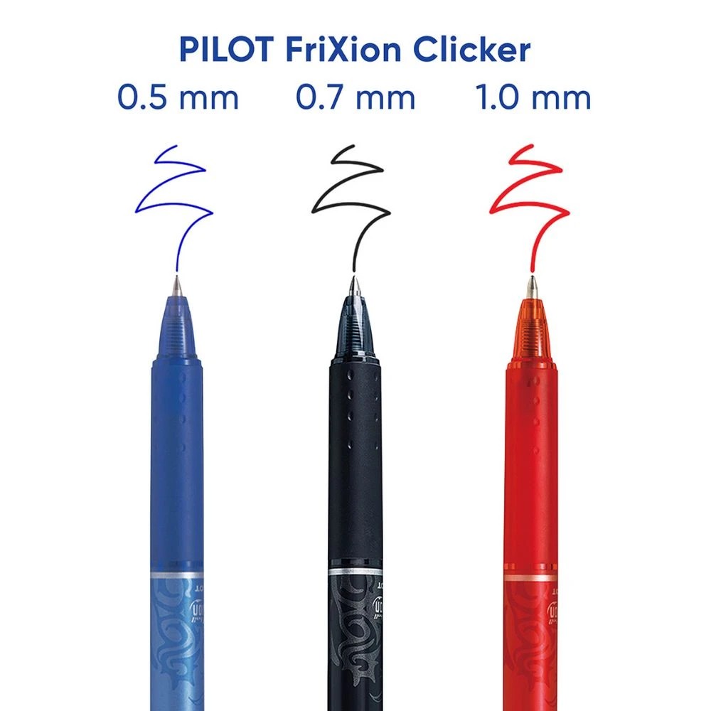 5 PILOT FriXion Clicker Erasable Gel 0.7mm Assorted 11 Pack, 5 of 9