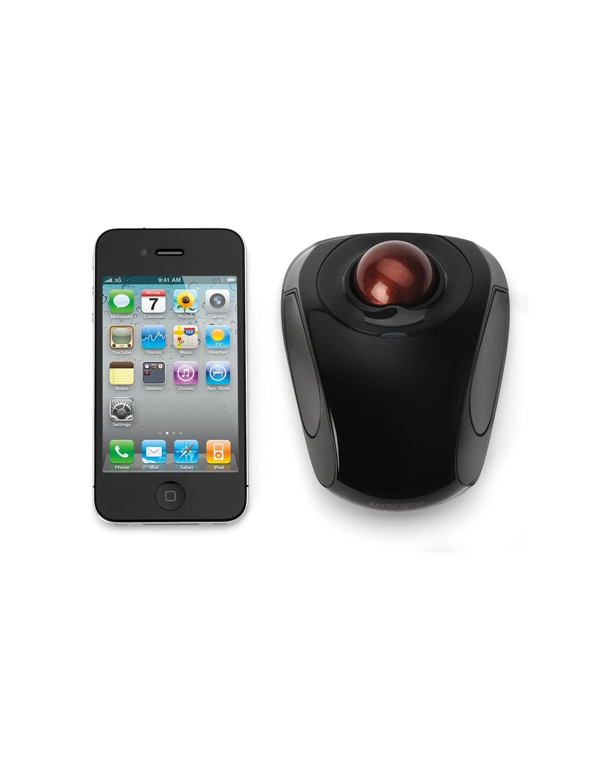 4 Kensington Orbit Ergonomic Wireless Mobile Trackball - Black, 4 of 5