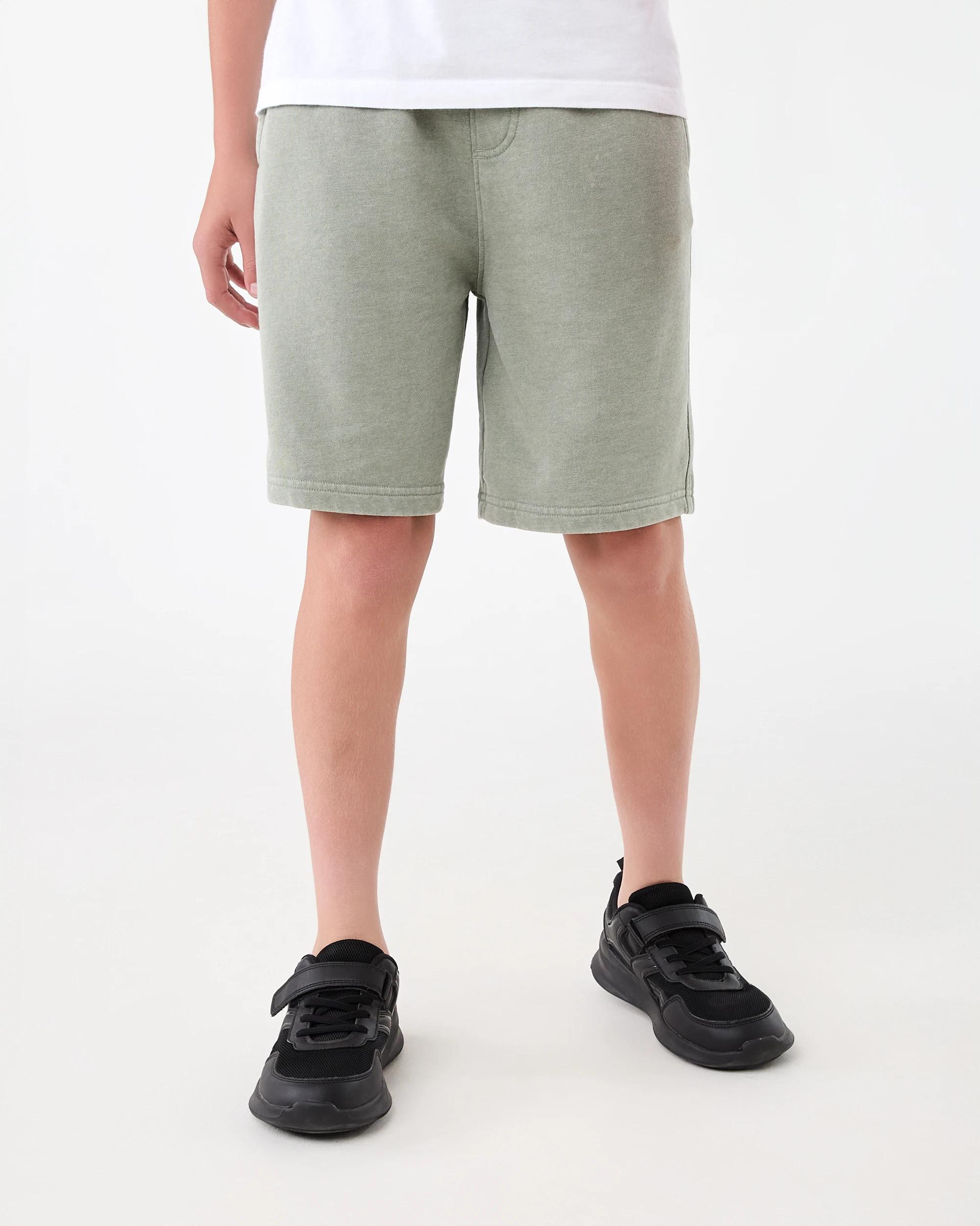 1 Washed Knit Shorts Mnr Khk, 1 of 6