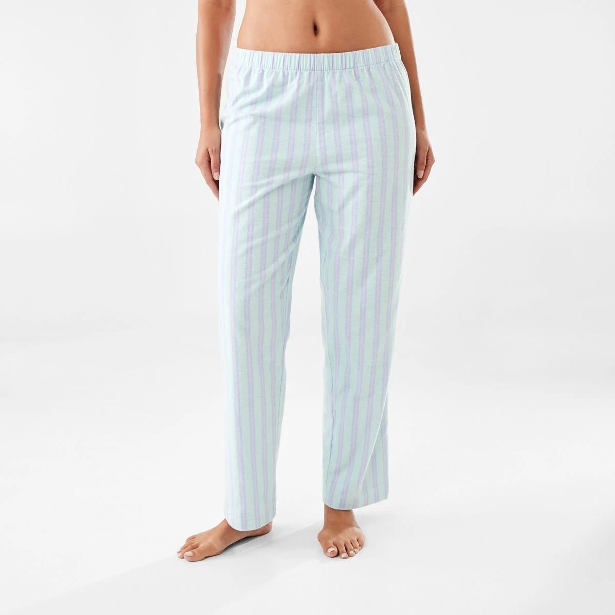 1 Printed Flannel Pants Gn Blu Stp, 1 of 5