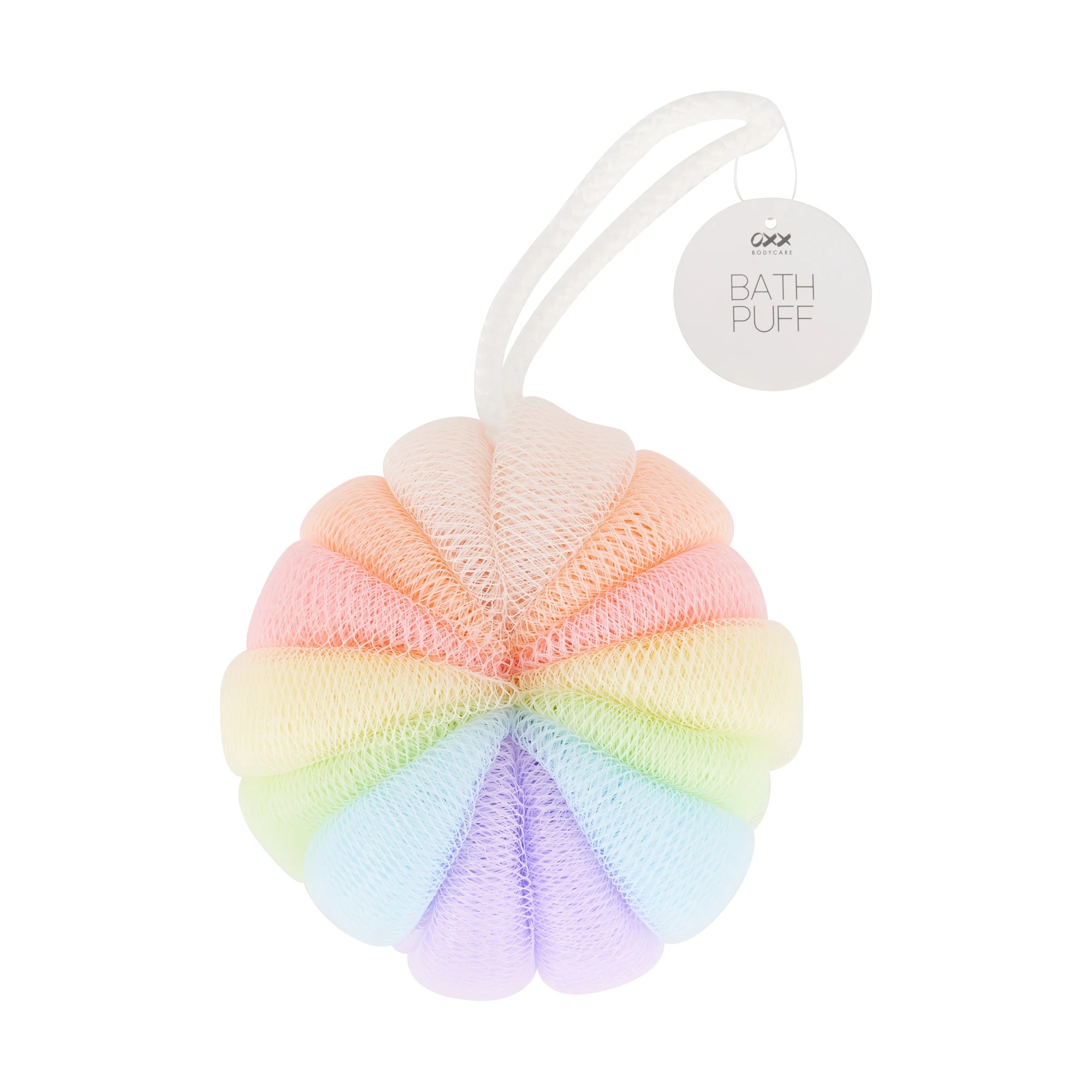 4 OXX Bodycare Bath Puff - Rainbow Swirl, 4 of 4