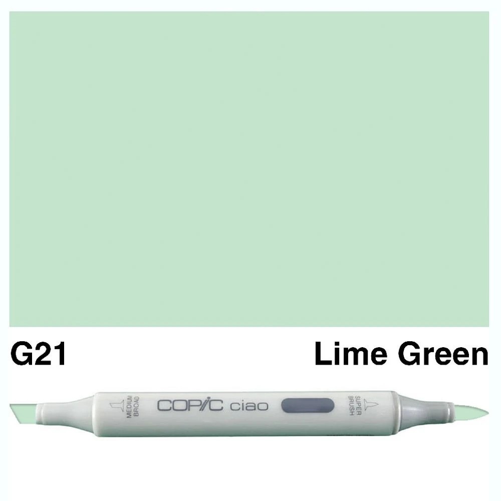 3 Copic Ciao Dual Nib Marker G21 Lime Green, 3 of 3