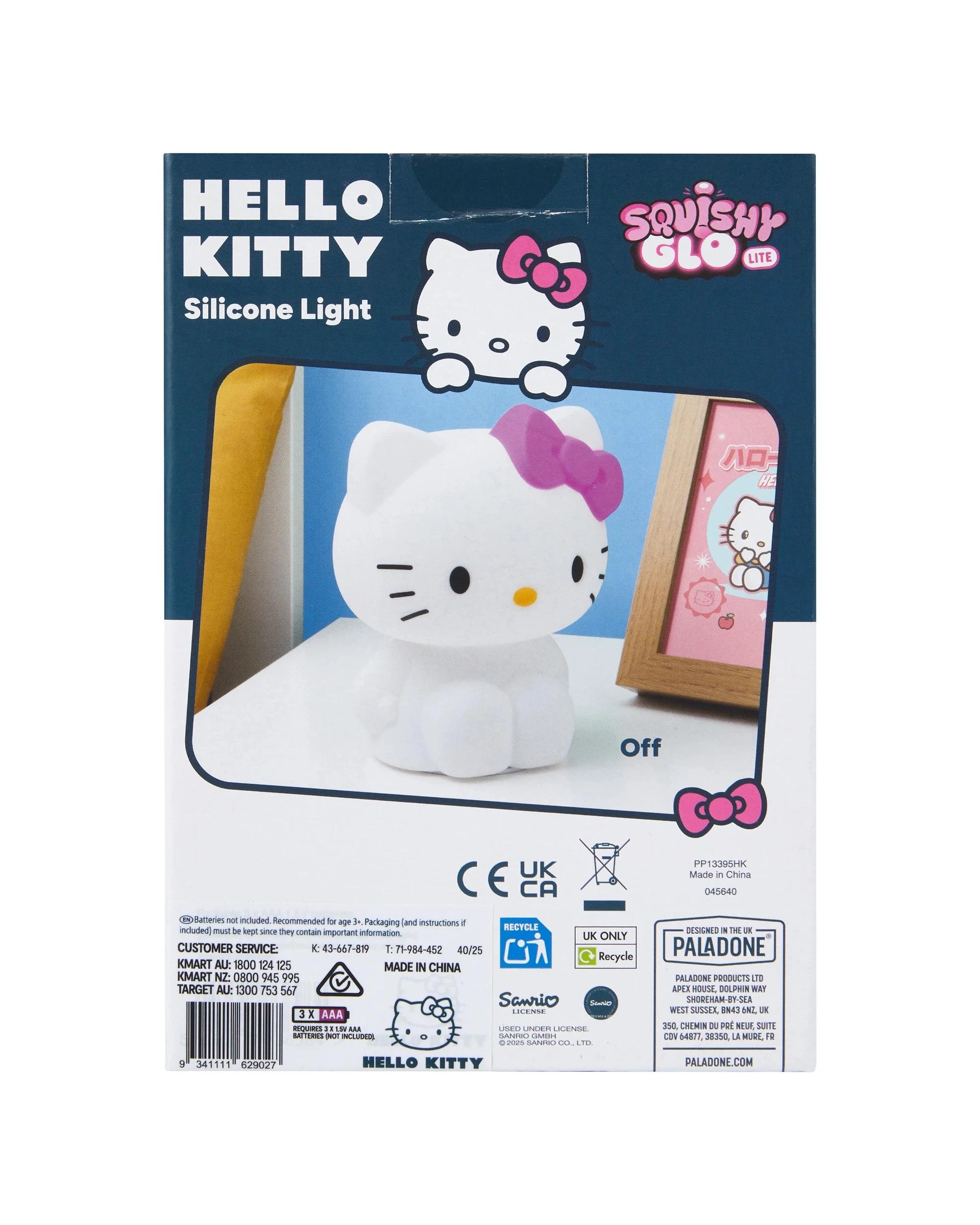 8 Anko Hello Kitty Squishy Glow Lite Soft & Safe Silicone Light - Multi, 8 of 8