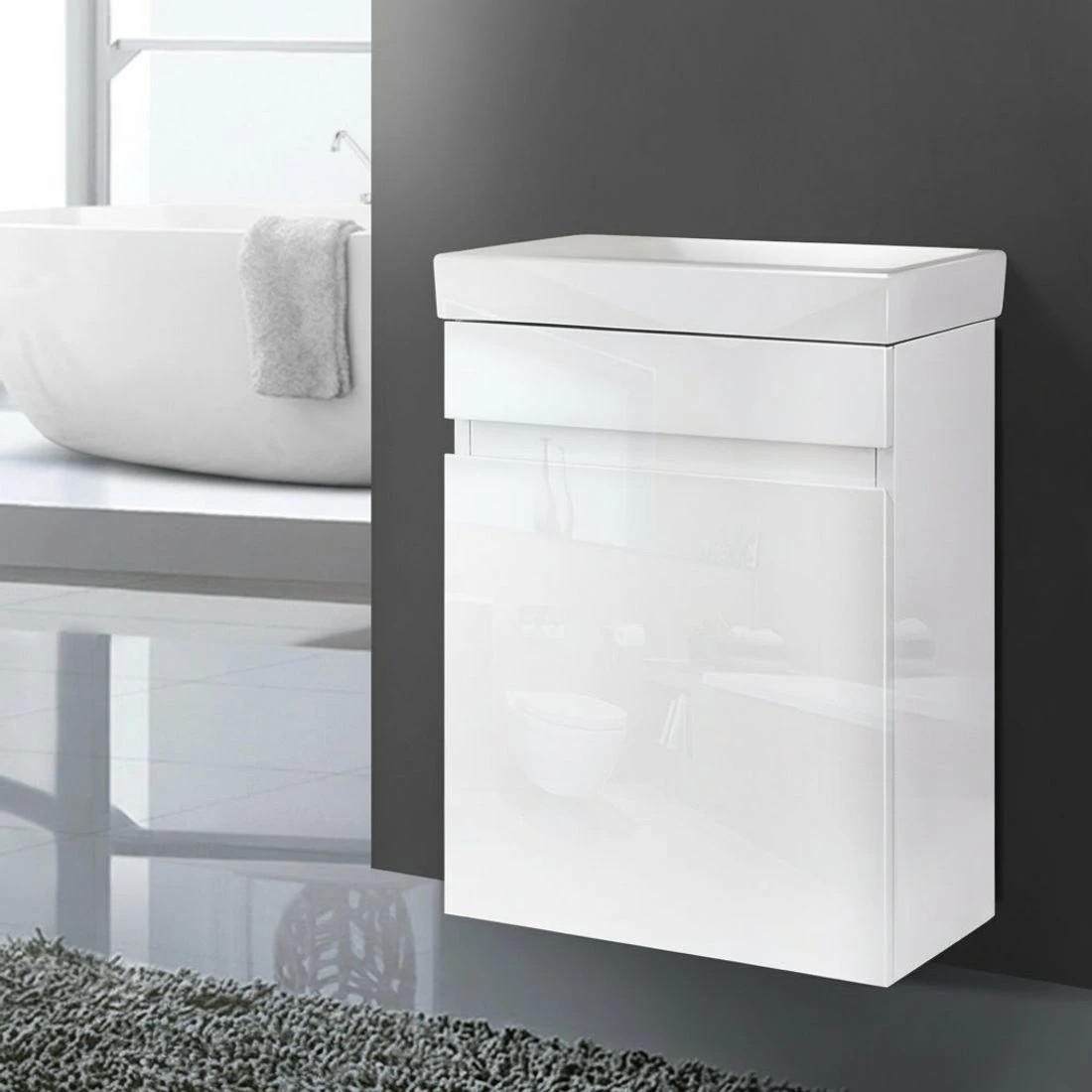 6 Cefito Vanity Unit 400mm with Basin - White, 6 of 6