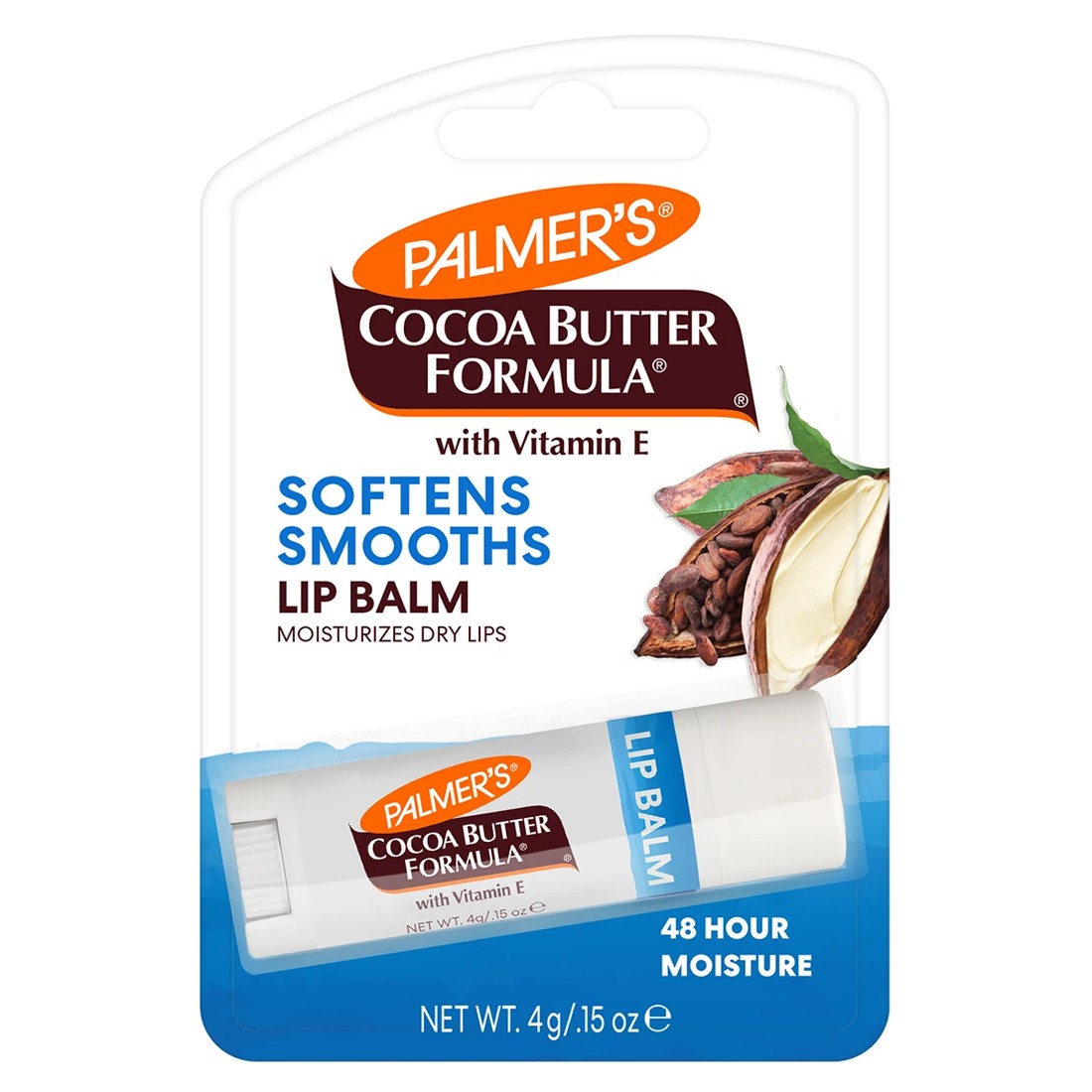 1 Palmer's Cocoa Butter Formula Lip Balm 4g - Vitamin E, 1 of 2