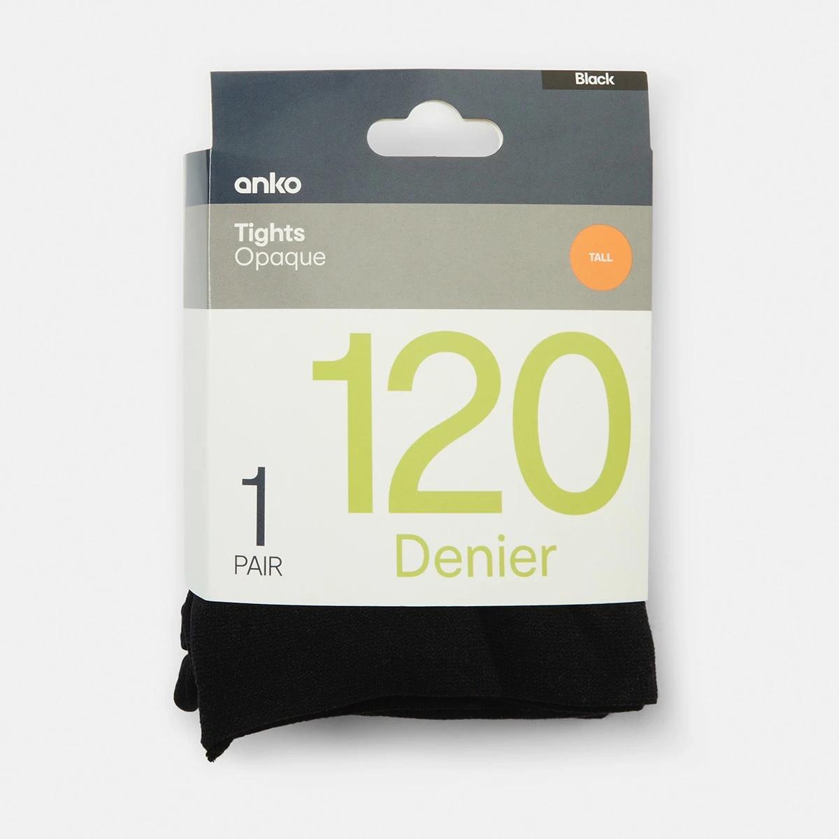 5 120 Denier Opaque Tights BLACK, 5 of 5