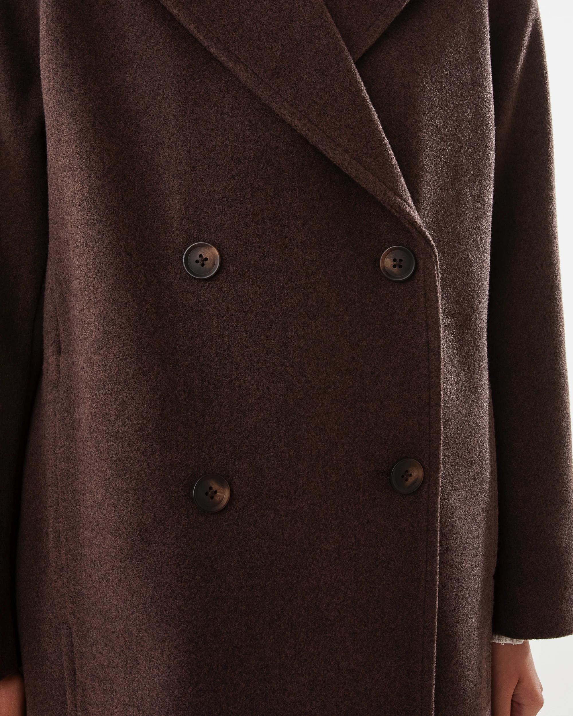 6 Longline Oversized Coat Melt Brown, 6 of 7