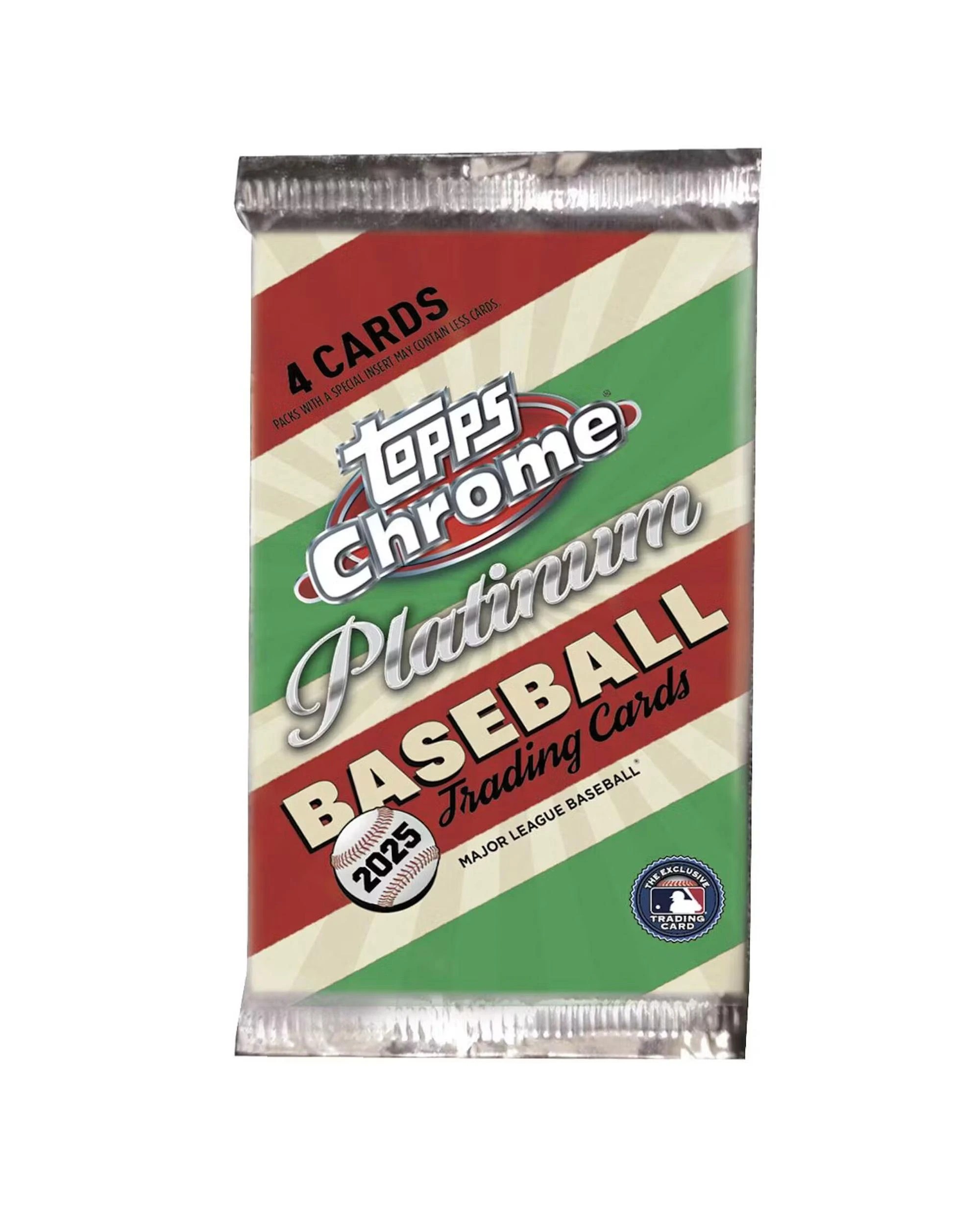 1 Topps Chrome 2025 MLB Platinum Anniversary Baseball Hobby Pack, 1 of 9