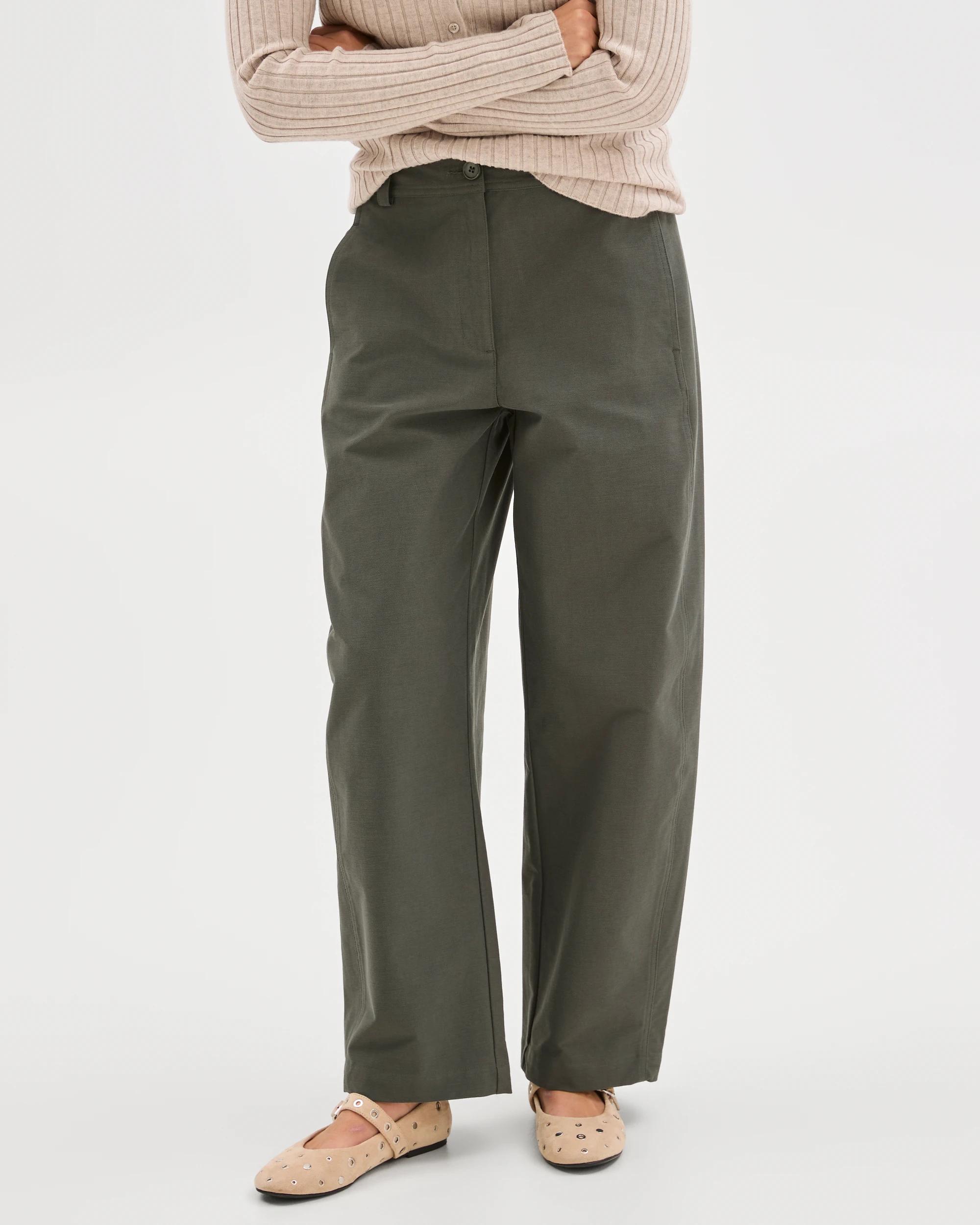 6 Target Woman Relaxed Forward Seam Barrel Leg Pants OREGANO, 6 of 6
