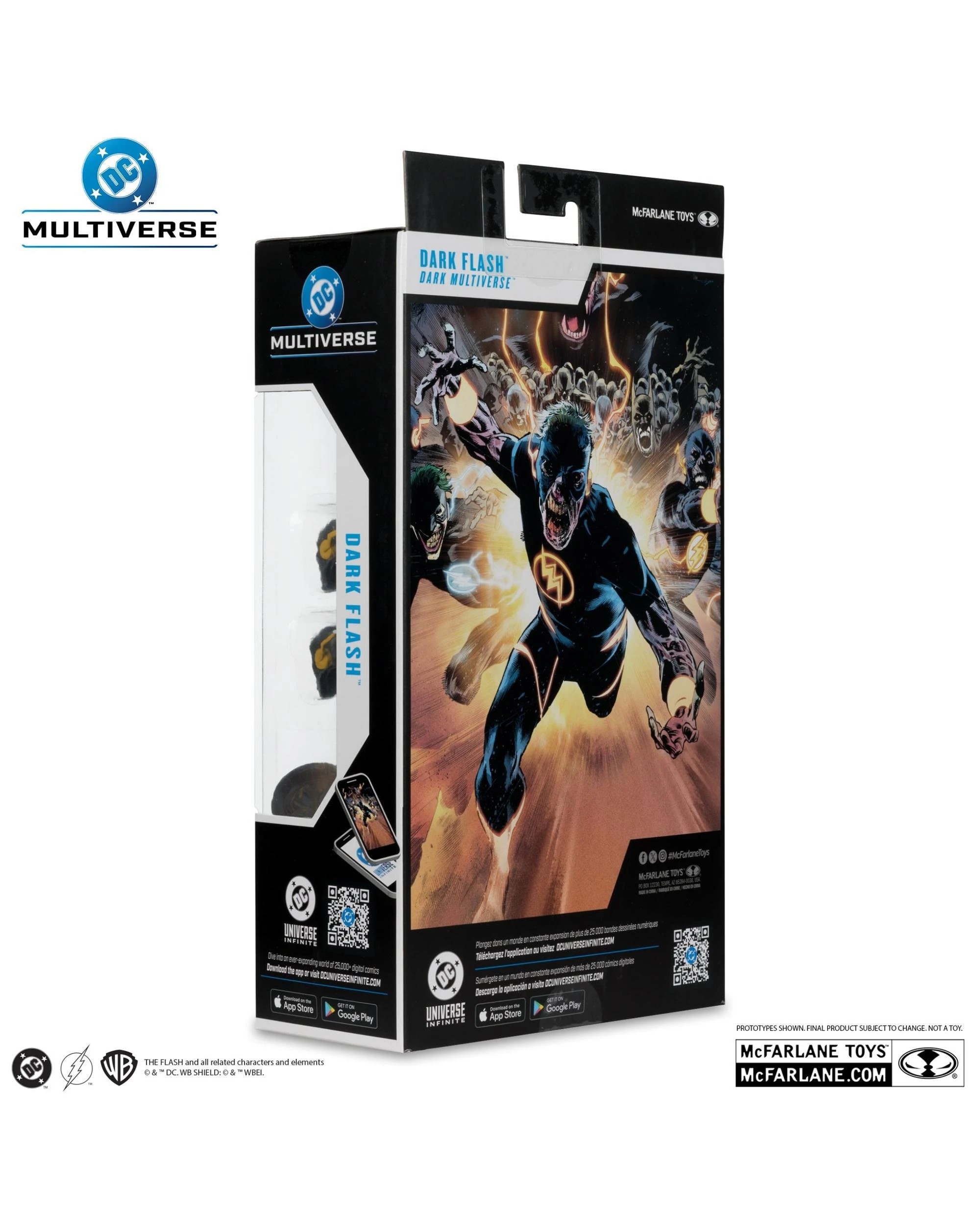 9 DC Multiverse Dark Multiverse Dark Flash Red Platinum Edition 7 inch Action Figure, 9 of 9