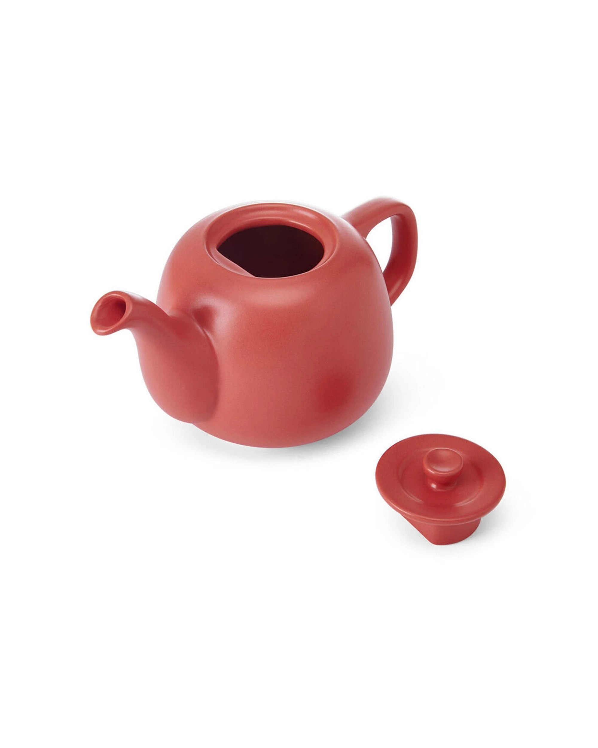 3 La Cafetiere 2PK Stoneware Classic Teapot Kettle 600ml - Red, 3 of 7