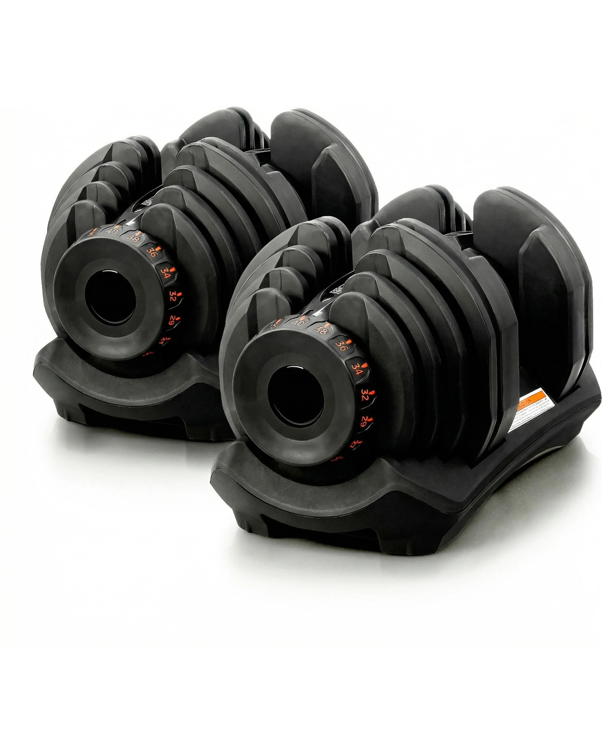 3 Powertrain 80KG Adjustable Dumbbell Set with Height Variable Bench - Black, 3 of 10