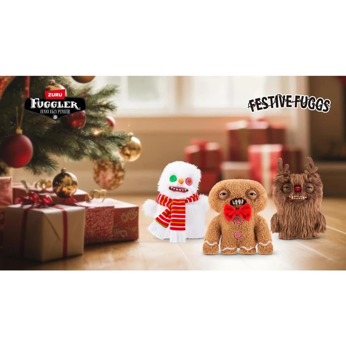 4 Zuru Fuggler Funny Ugly Monster: Festive Fugg Figure - Assorted, 4 of 5