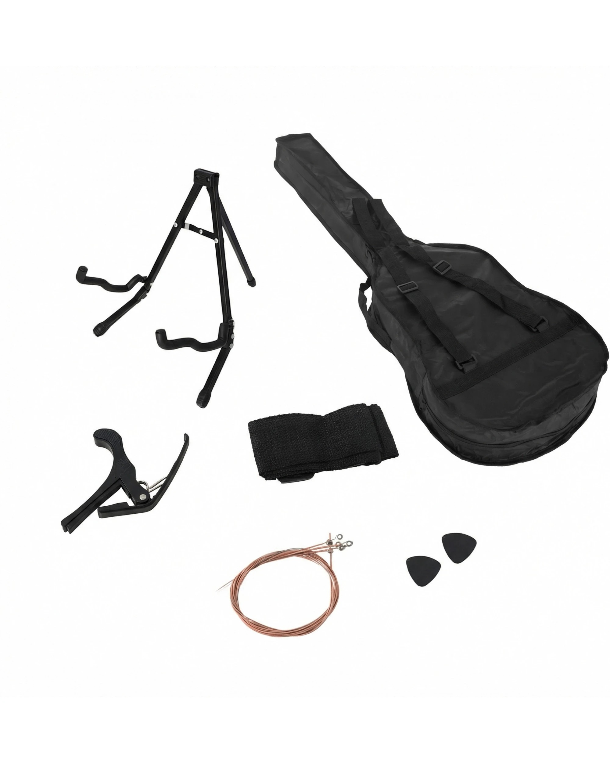 6 Karrera 38in Pro Cutaway Acoustic Guitar with Guitar Bag in Red Burst - Red, 6 of 10