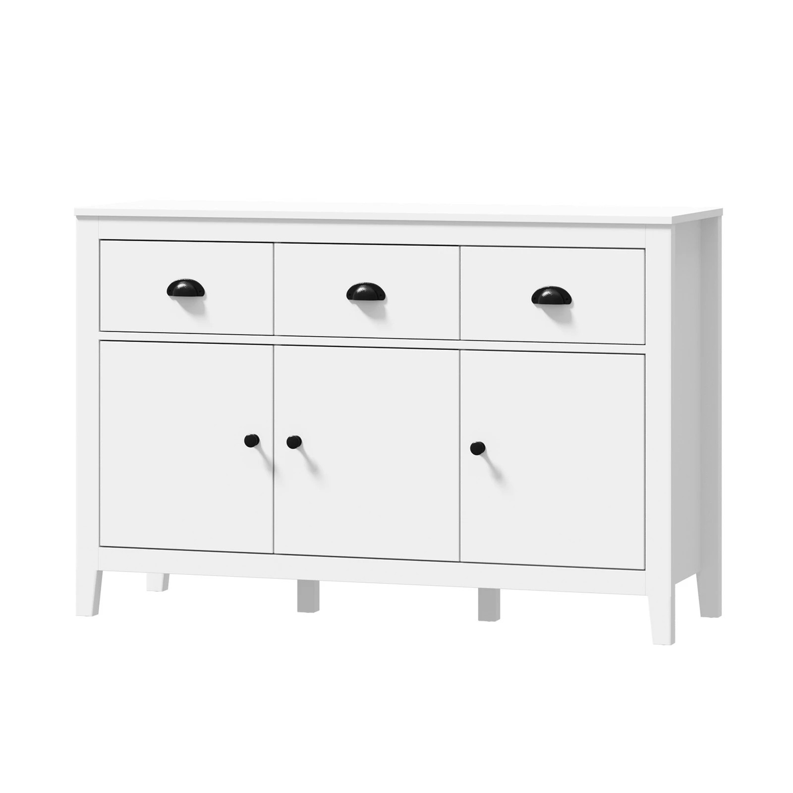 1 Oikiture Buffet Sideboard Cupboard
 - White, 1 of 10