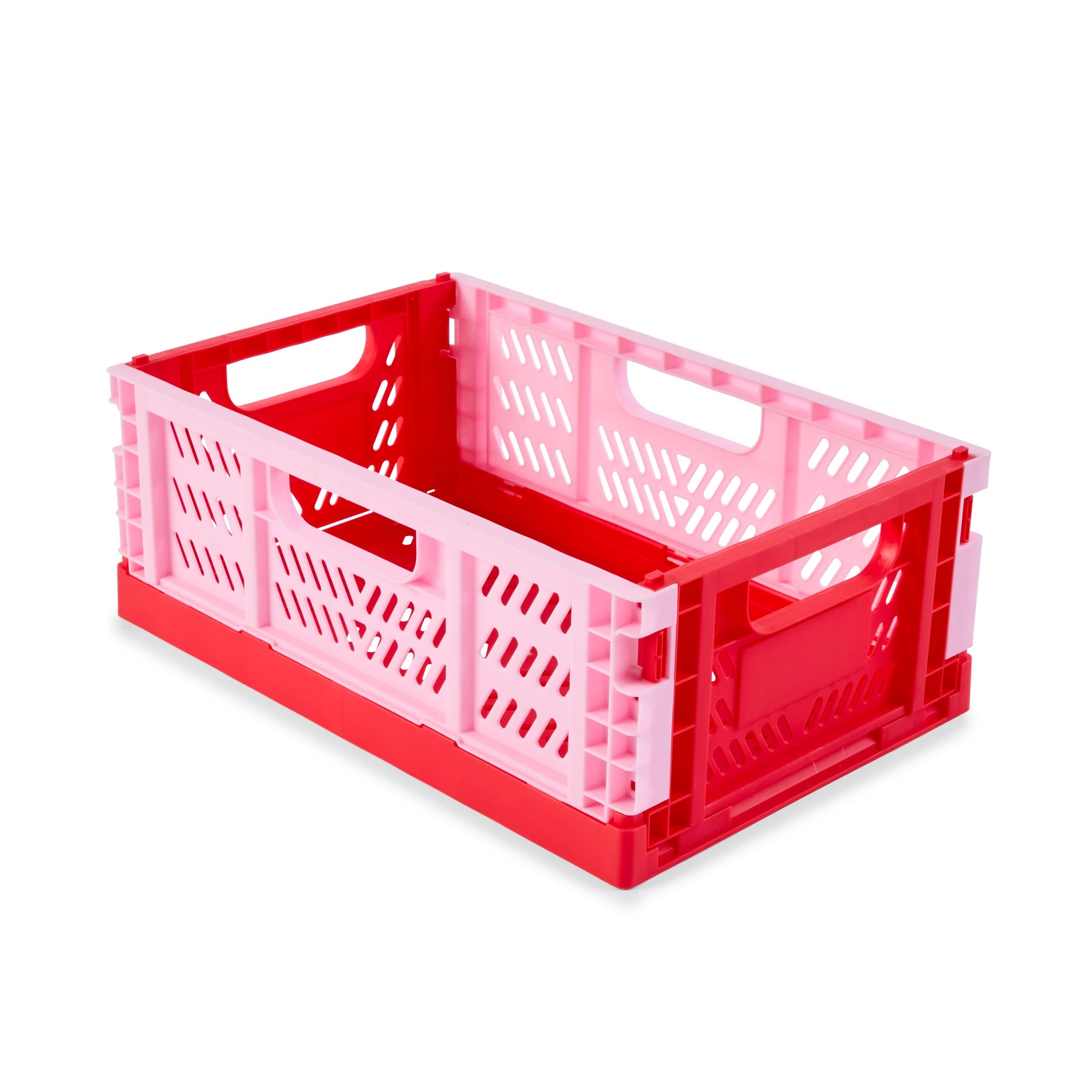 4 5L Collapsible Crate - Small, Red, 4 of 10