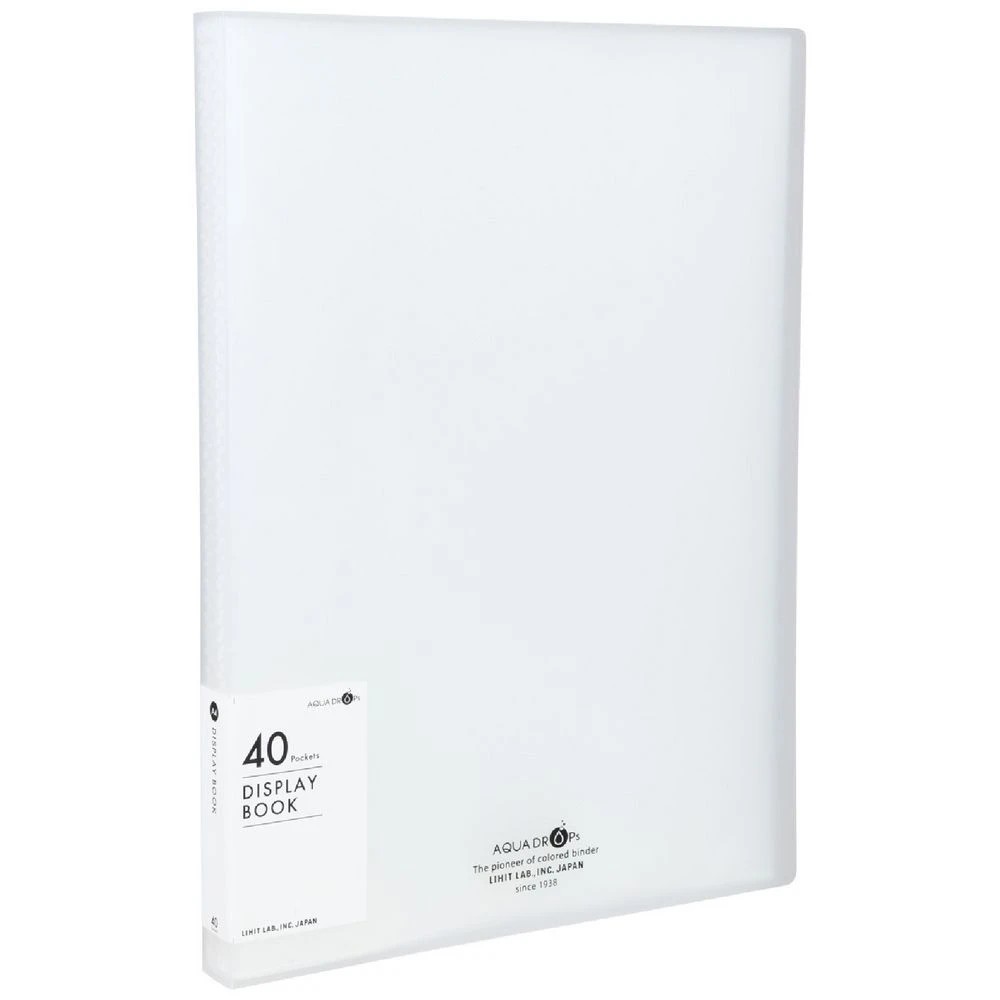 1 Aqua Drops A4 Display Book 40 Pocket Fixed Clear, 1 of 5