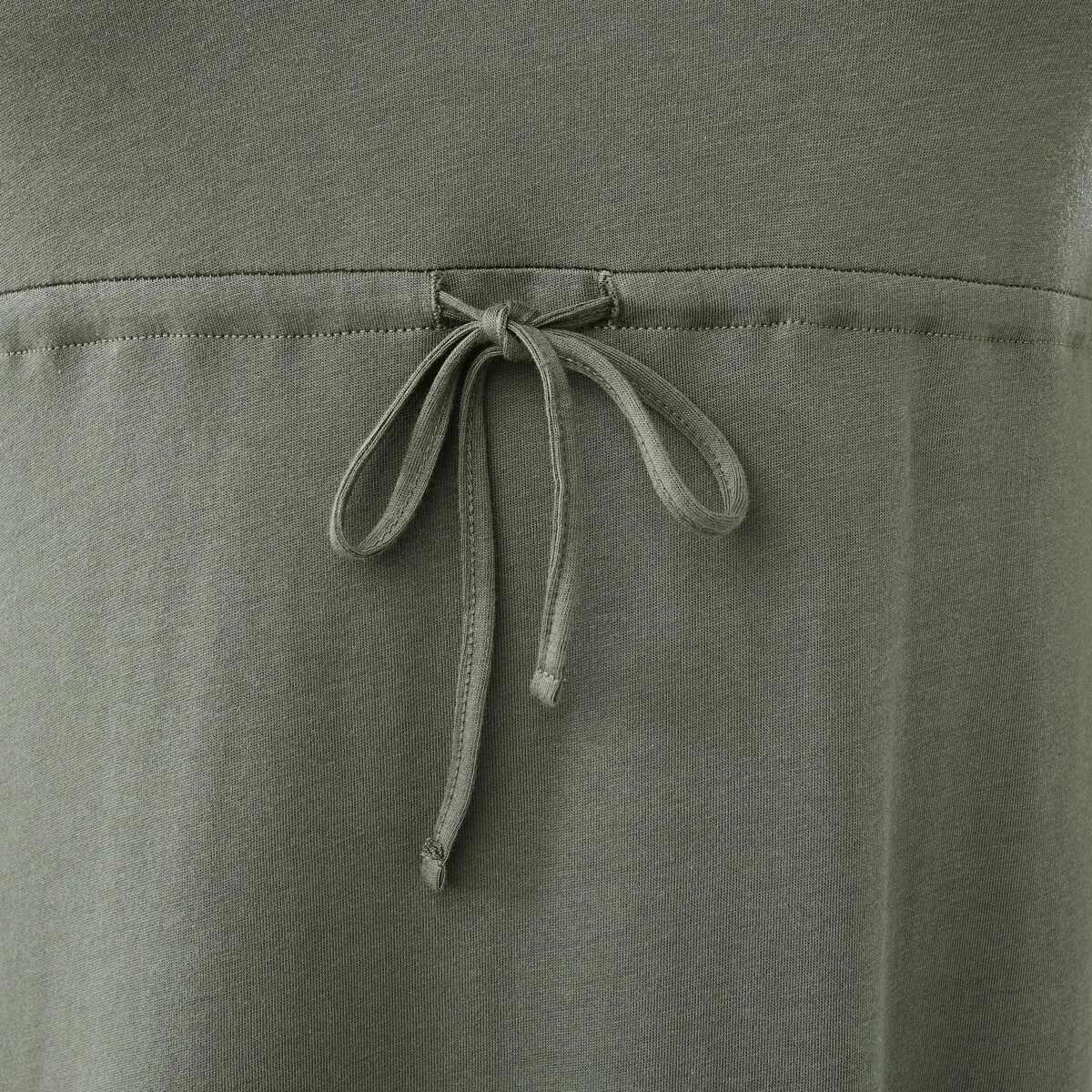 7 Curve Short Sleeve Waist Tie Midi Dress Grn Olive, 7 of 7
