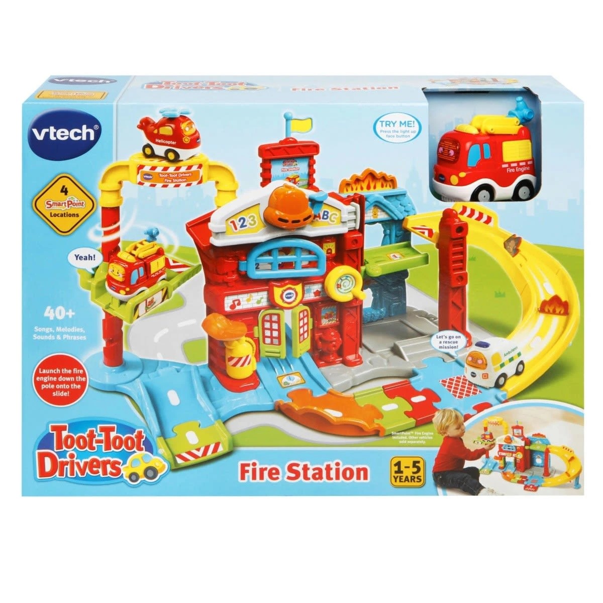 1 VTech Toot Toot Drivers Fire Station, 1 of 5