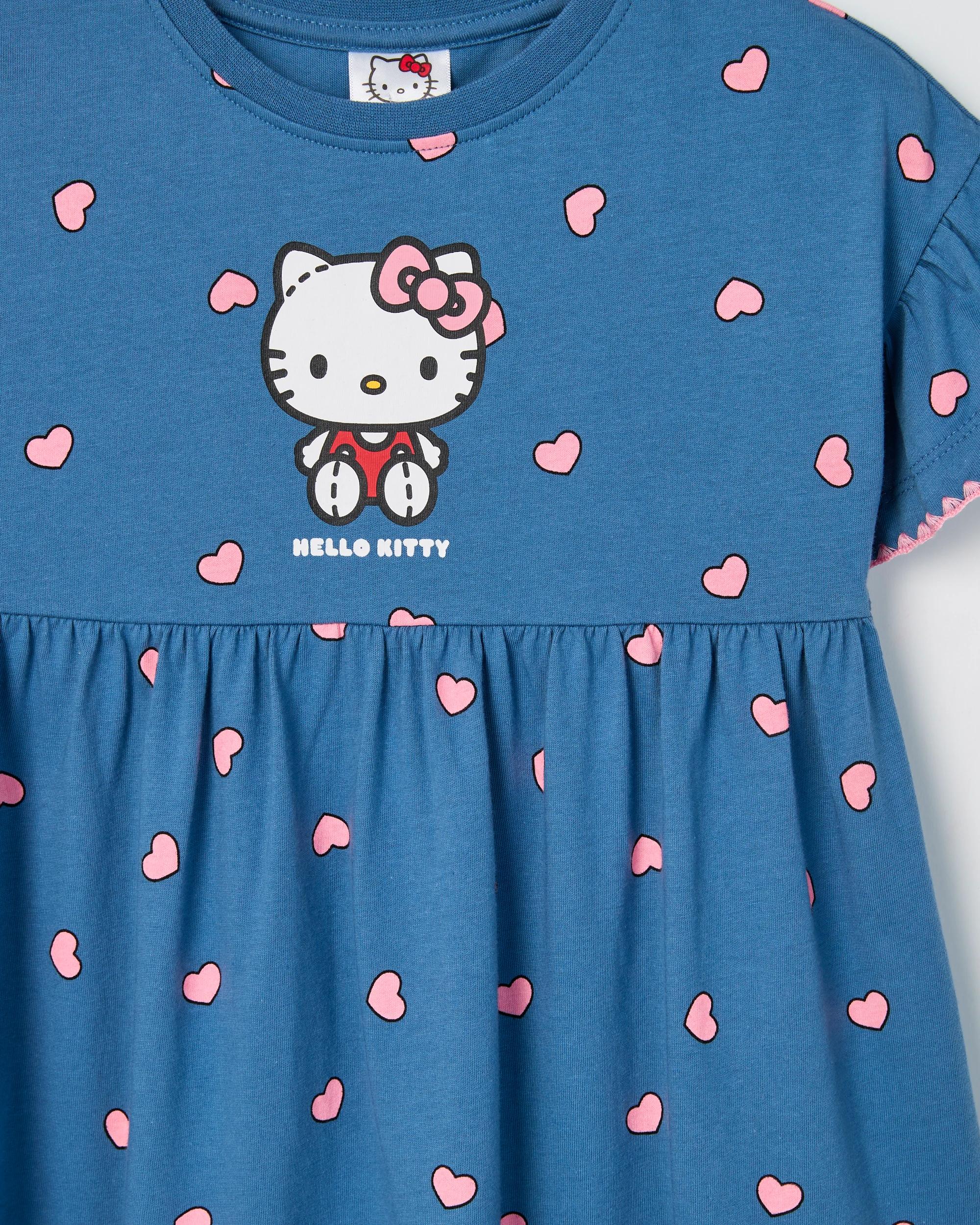 6 Hello Kitty Australian Cotton Jersey Dress HELLO KITTY BLUE, 6 of 6