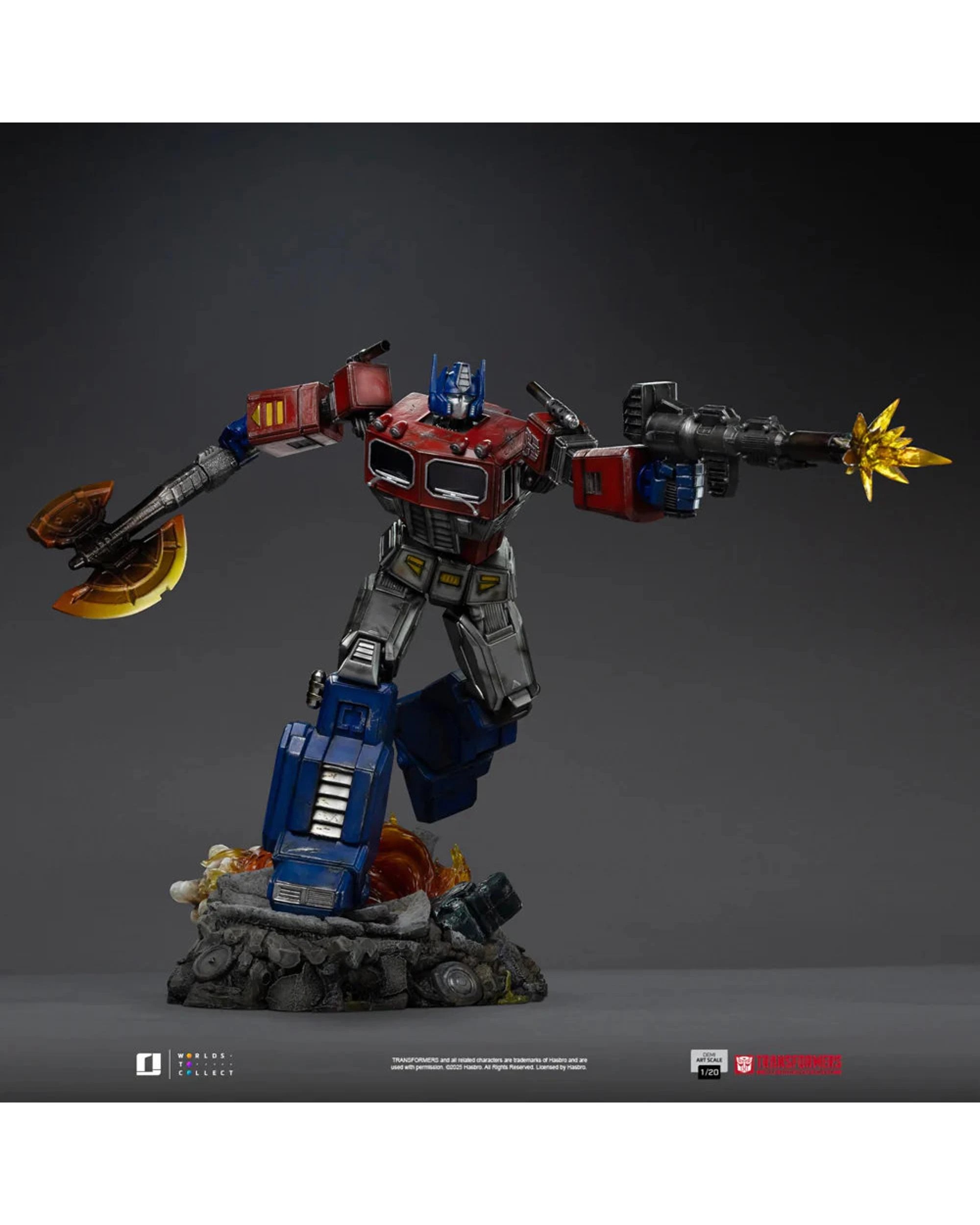 3 Transformers Optimus Prime 1:20 Scale Statue, 3 of 9