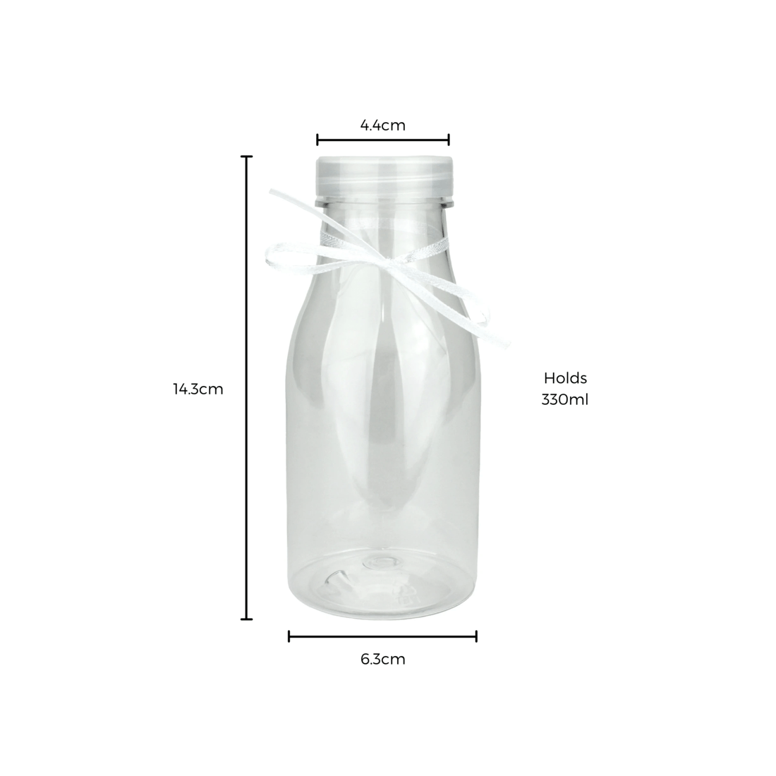 2 Party Maker 330ml Plastic Milk Bottle, 2 of 2