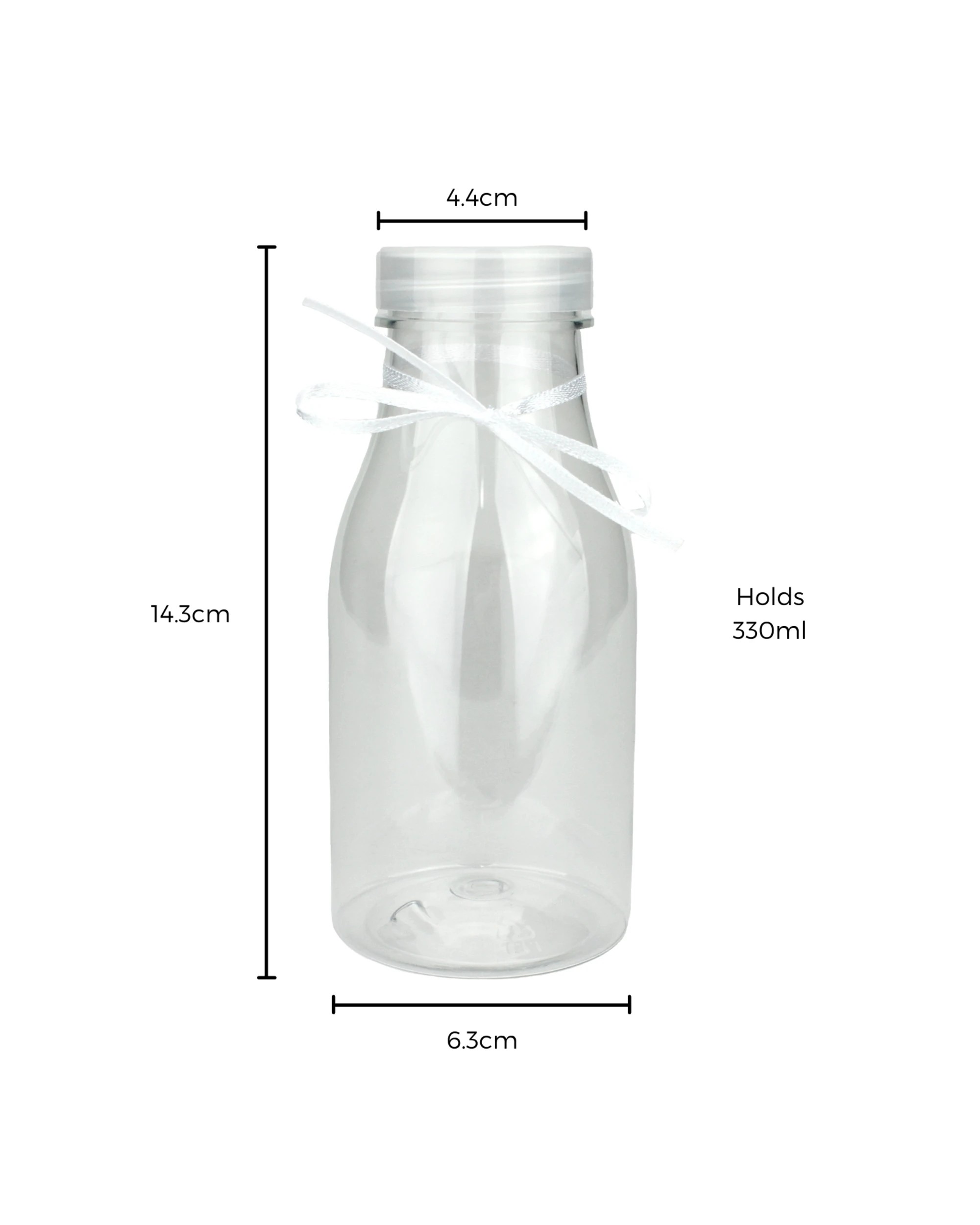 2 Partyrama 330ml Plastic Milk Bottle, 2 of 2
