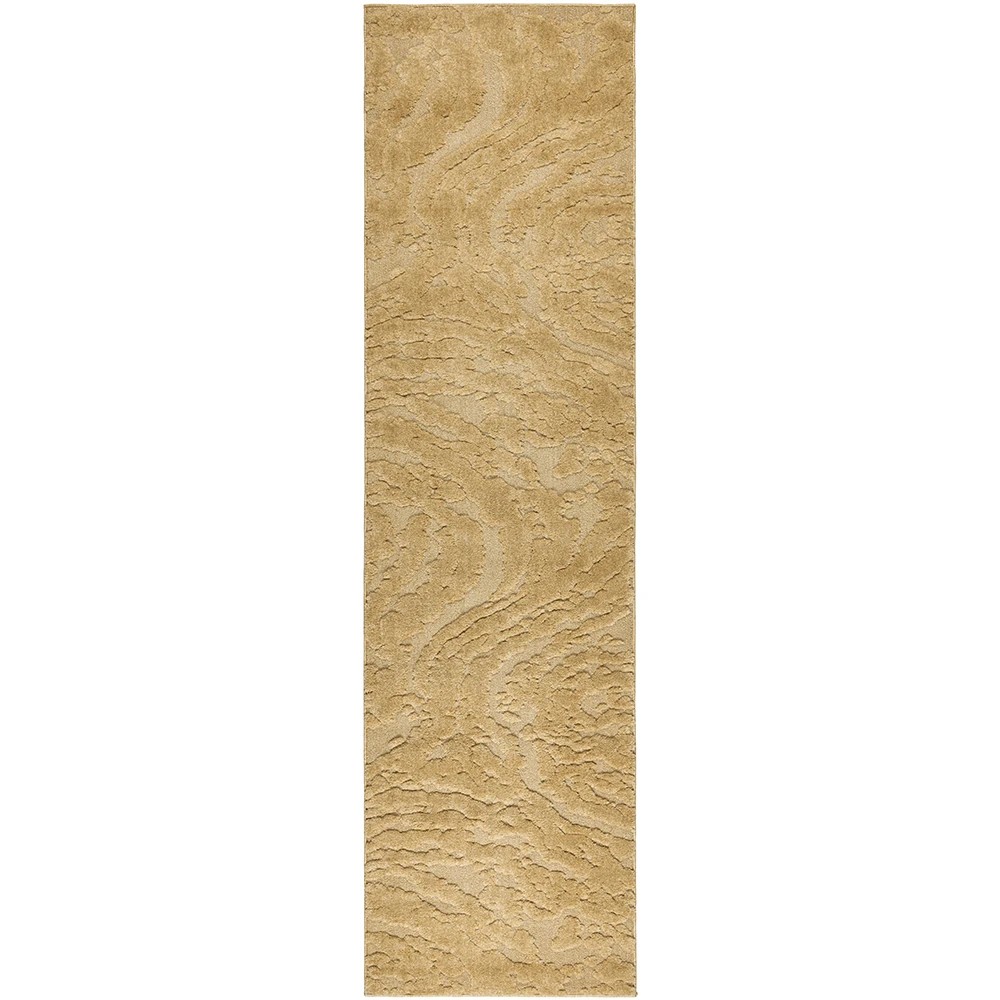 2 Common Ground Rugs Sanctuary Nyla 300x80cm - Medium Runner Power Loomed Rug - Gold, 2 of 7