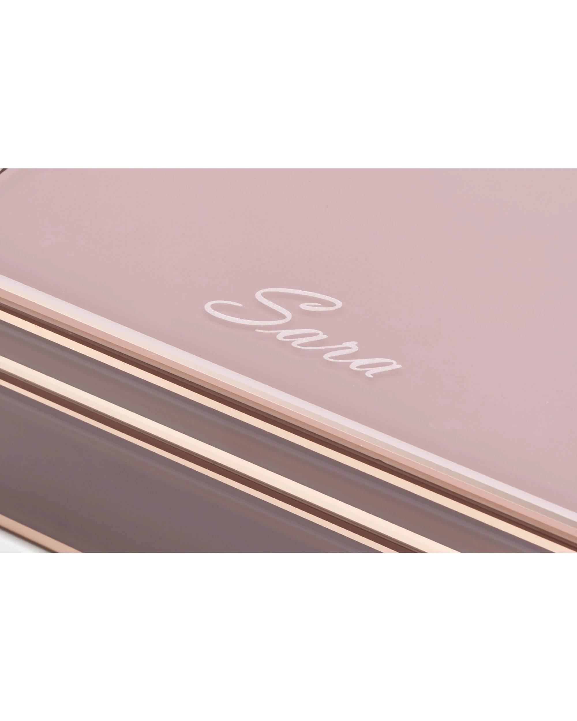 4 One Six Eight London Sara Jewellery Box - Dusty Rose - L - Pink, 4 of 4