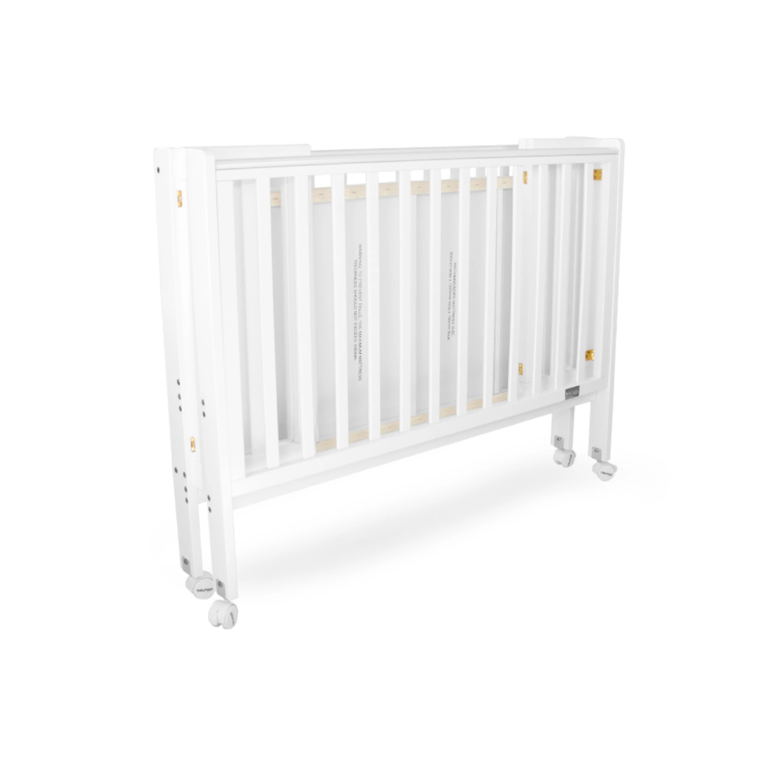 5 Babyhood Fold N Go Timber Cot - White, 5 of 5