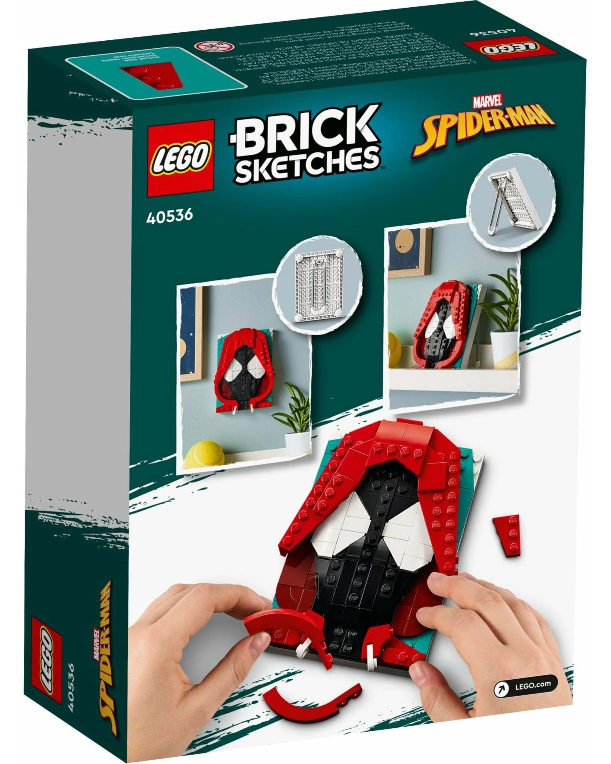 3 LEGO 40536 Miles Morales Brick Sketches Portrait, 3 of 5