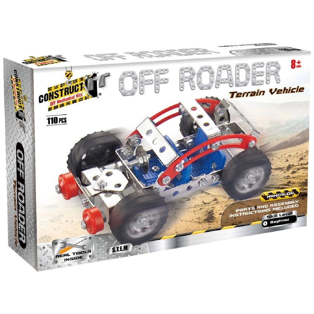 1 Construct It DIY Mechanical Kit Off Roader 110 Pieces, 1 of 3