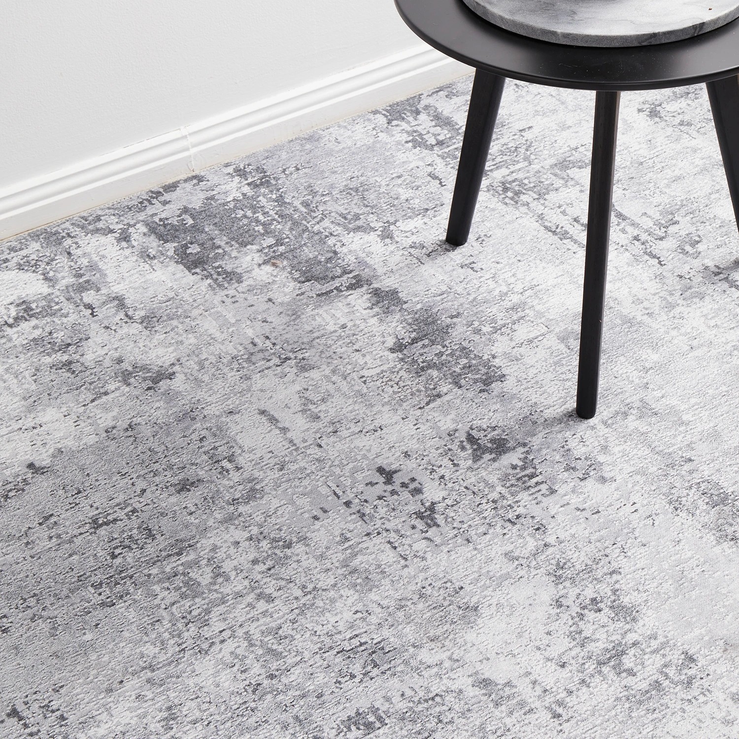 7 Common Ground Rugs Bazaar 156 140x70cm - Small Power Loomed Floor Rug - Silver, 7 of 9