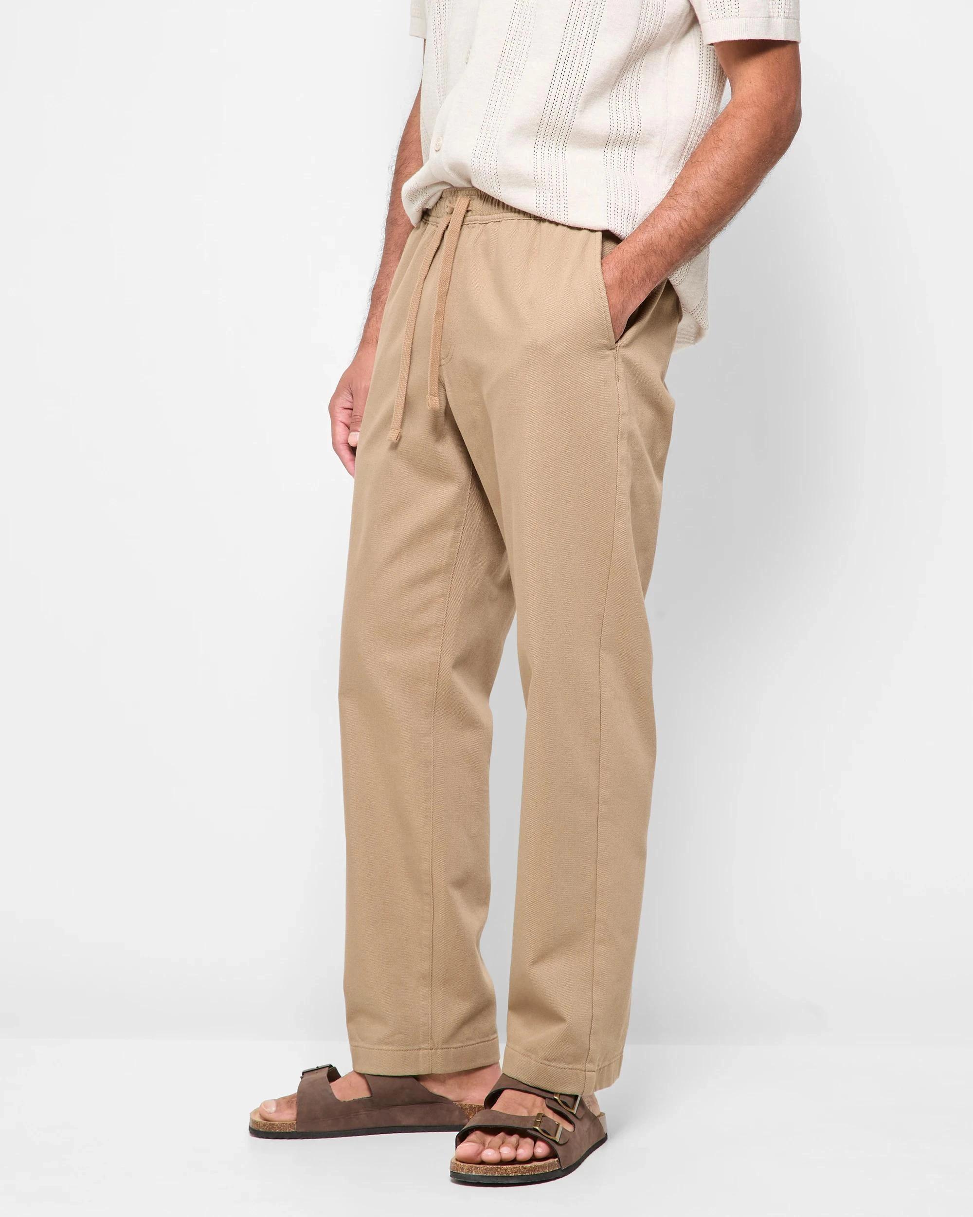 3 Target Australian Cotton Relaxed Twill Pants SEPIA, 3 of 5