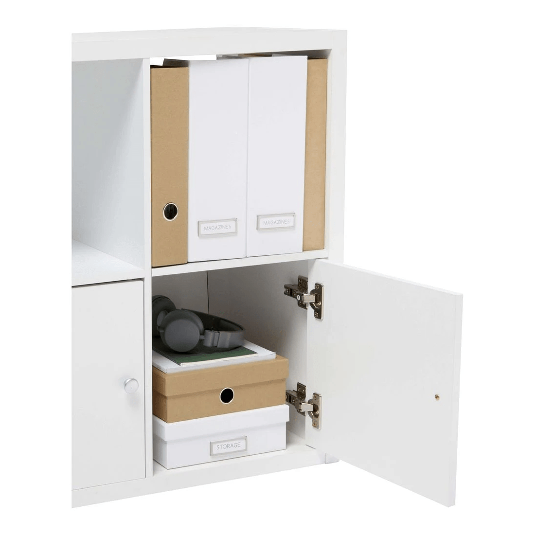 5 Horsen 4 Cube Bookcase White, 5 of 9