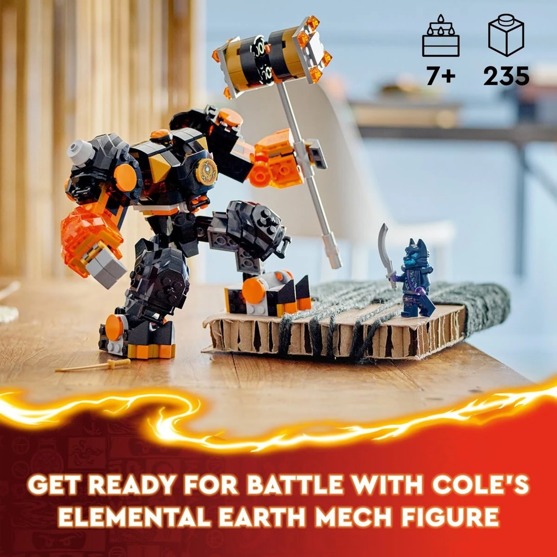 9 LEGO NINJAGO Cole's Elemental Earth Mech 71806, 9 of 11