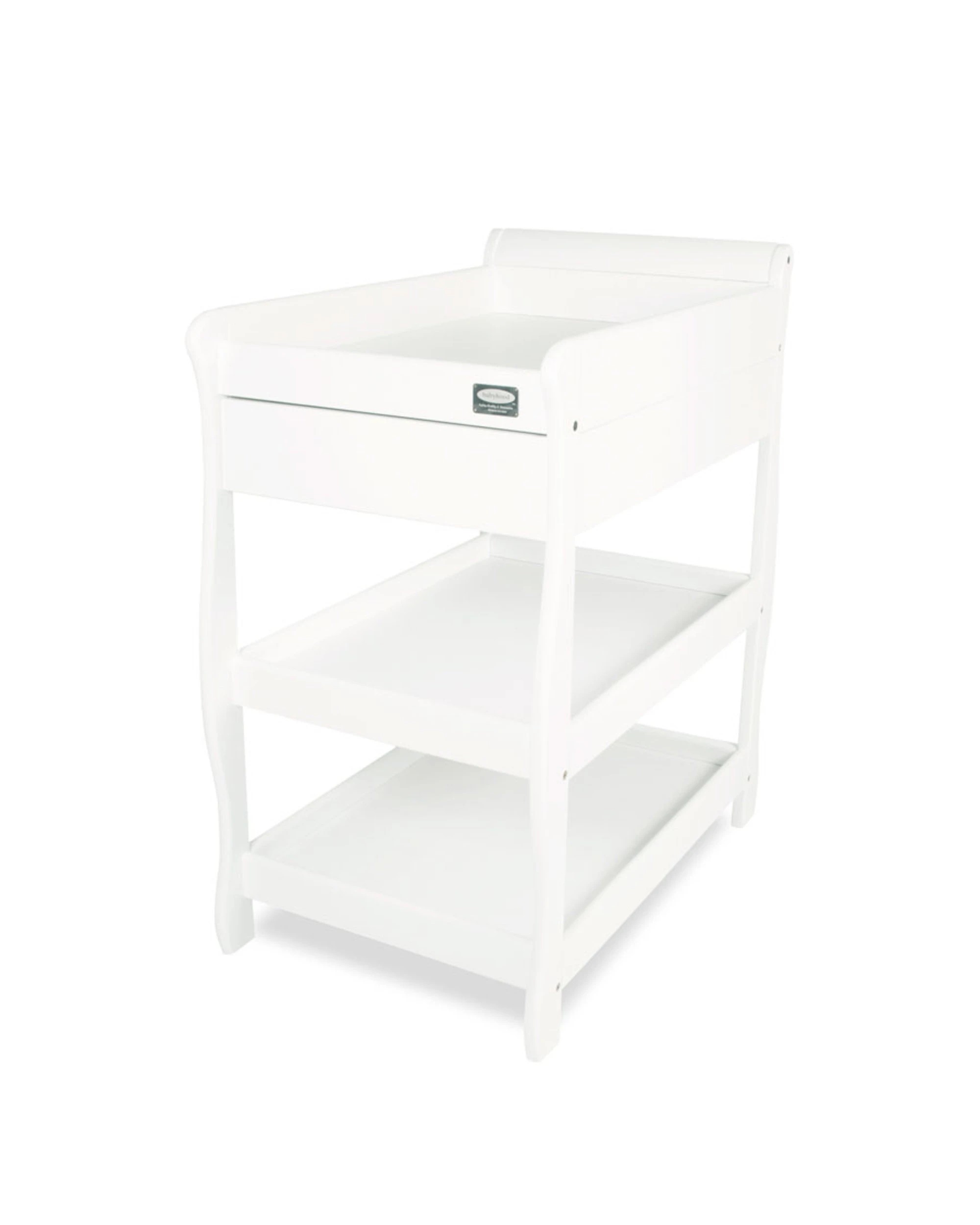 1 Babyhood Sleigh Change Table With Drawer - Outlet Collection - White, 1 of 5