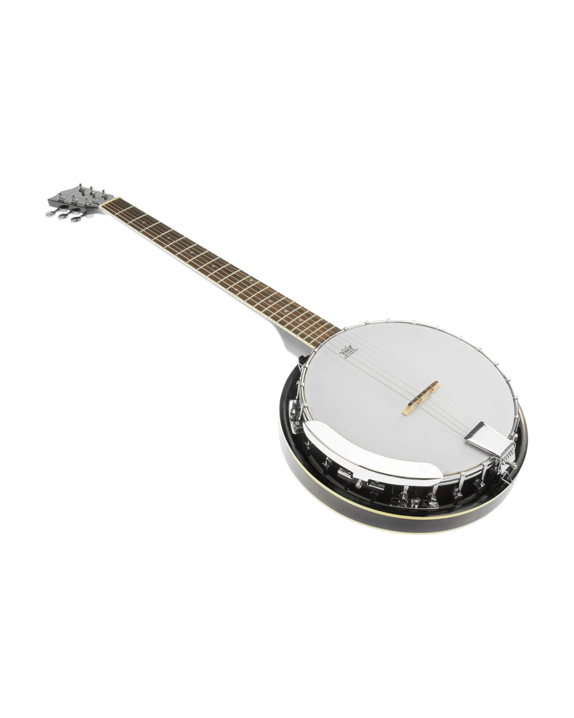 1 Karrera 6 String Resonator Banjo Guitar - Black, 1 of 7