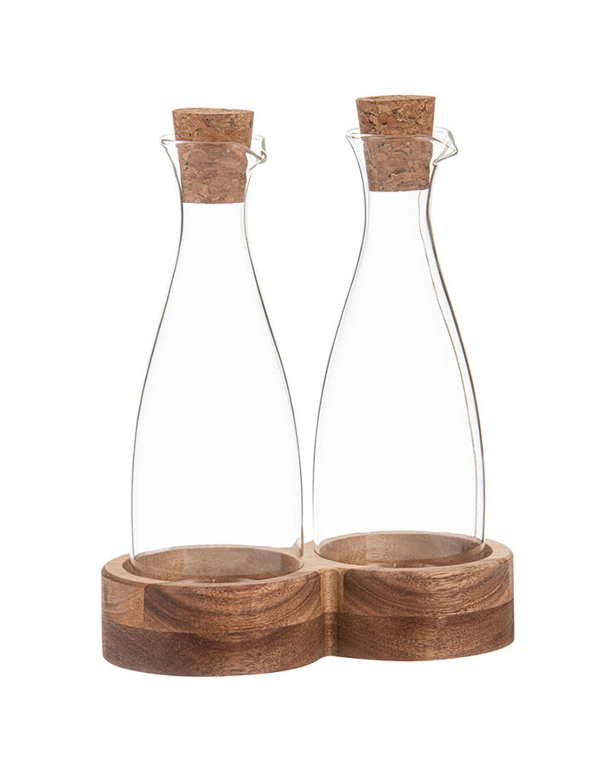 1 Ladelle 2pc Gather Countertop Oil Bottle Container 500ml - White, 1 of 2