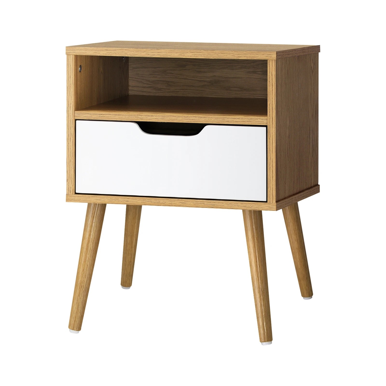 1 Oikiture Bedside Table Drawers Side Tables Nightstand Cabinet
 - Multi, 1 of 10